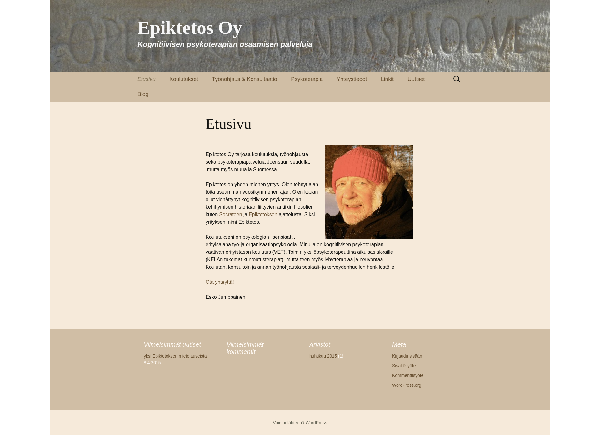 Skärmdump för epiktetos.fi