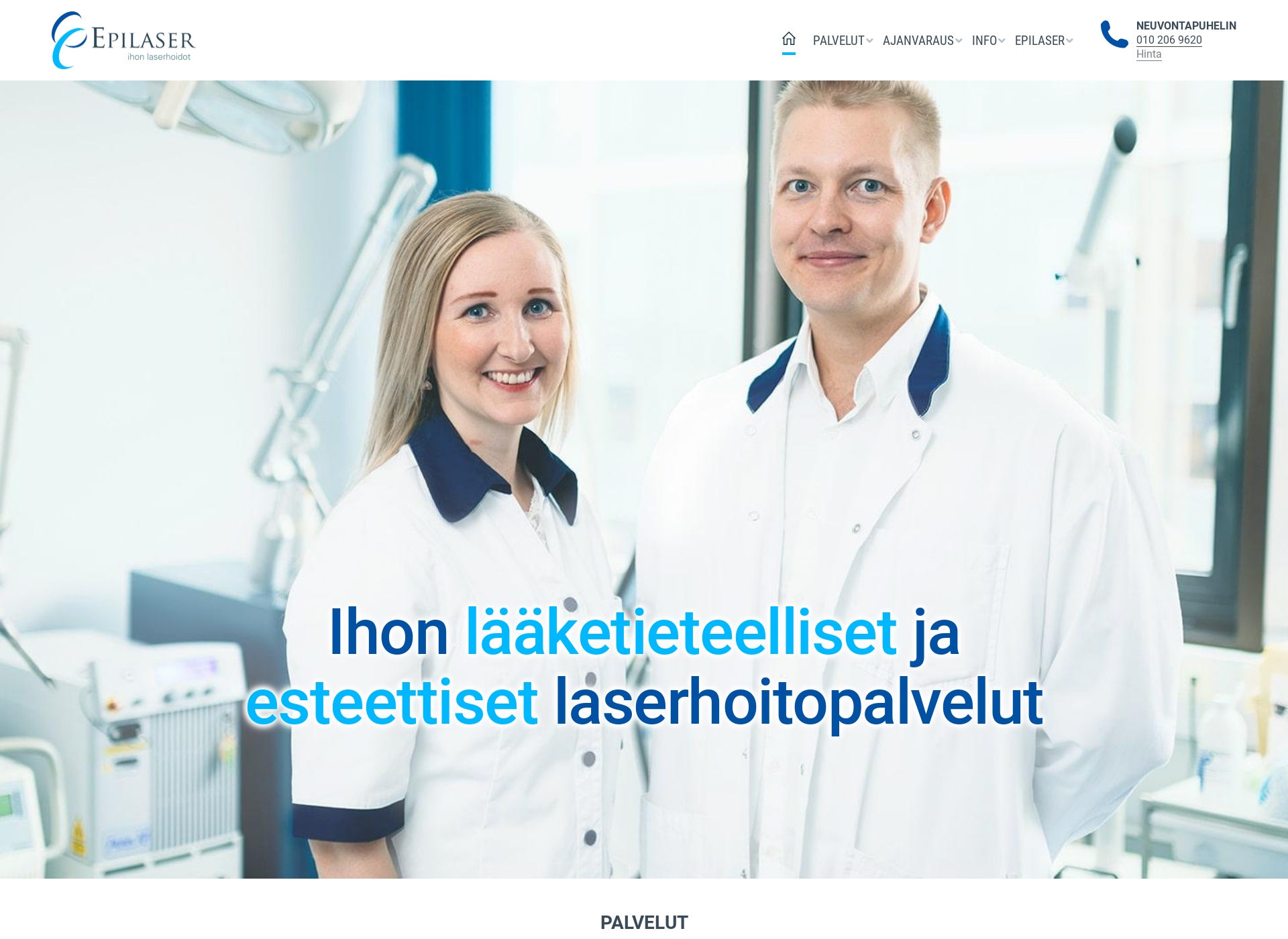 Screenshot for epilaser.fi