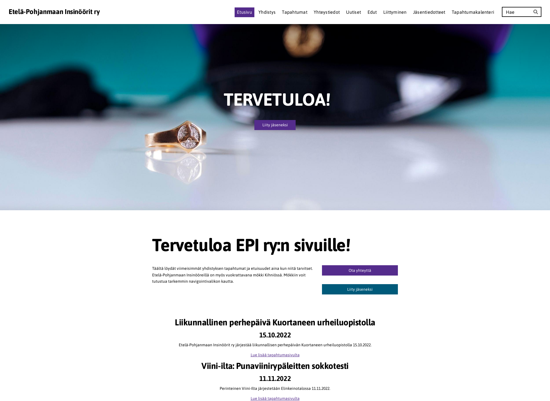 Skärmdump för epiry.fi
