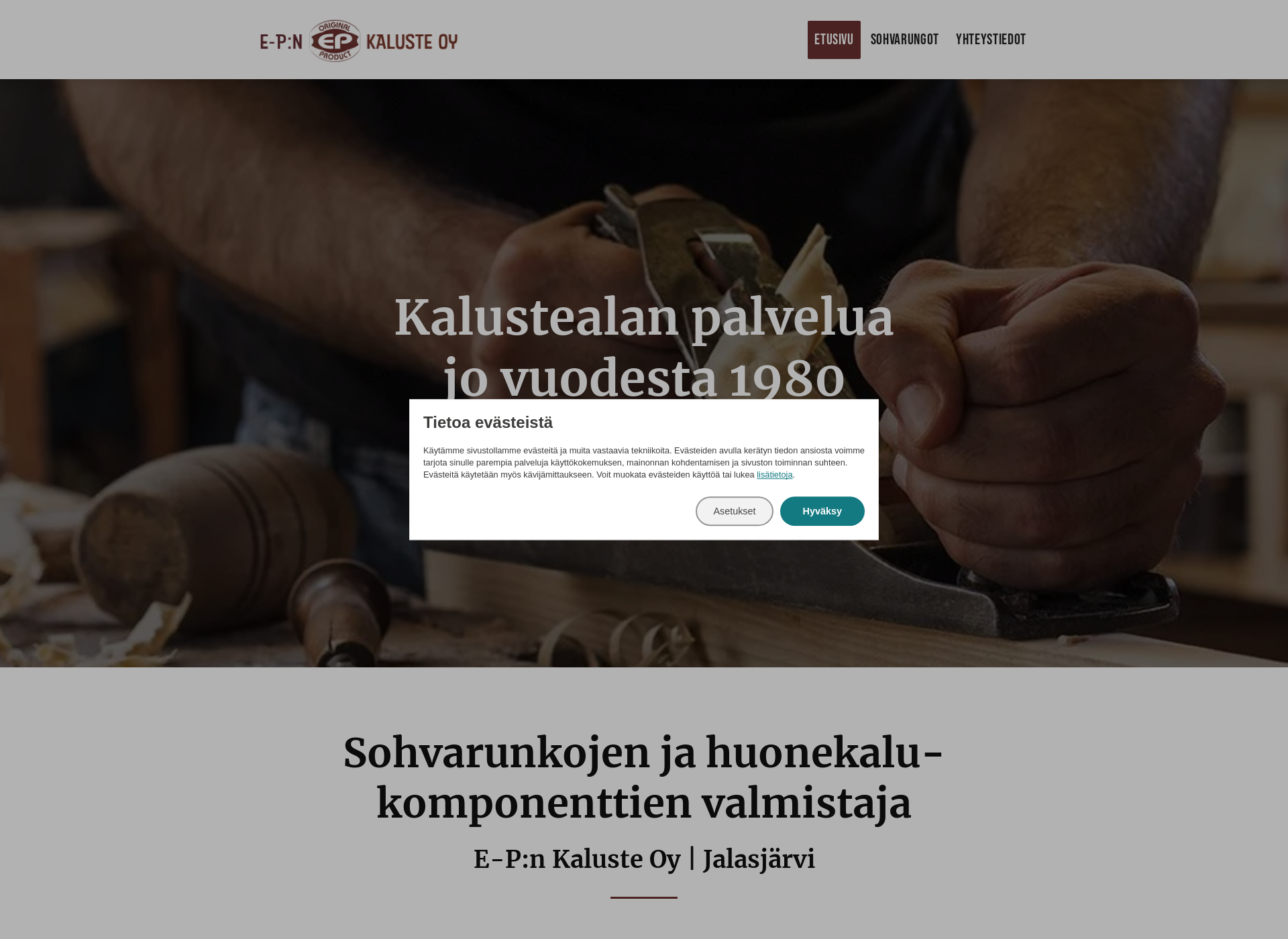 Screenshot for epnkaluste.fi