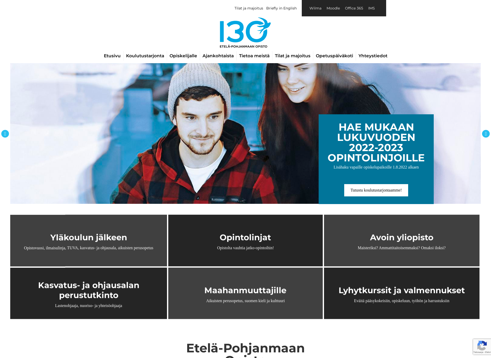 Skärmdump för epopisto.fi