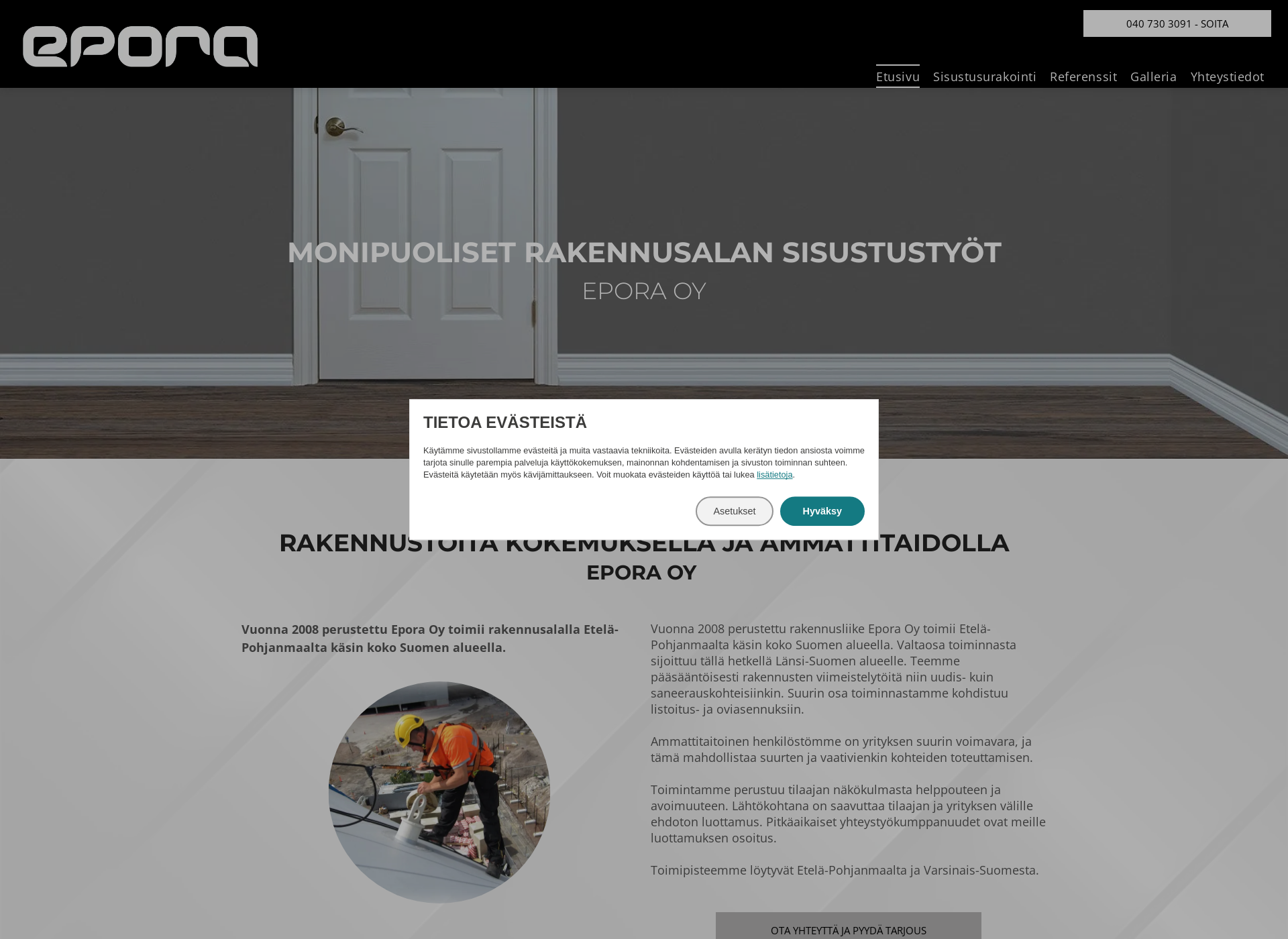 Screenshot for epora.fi