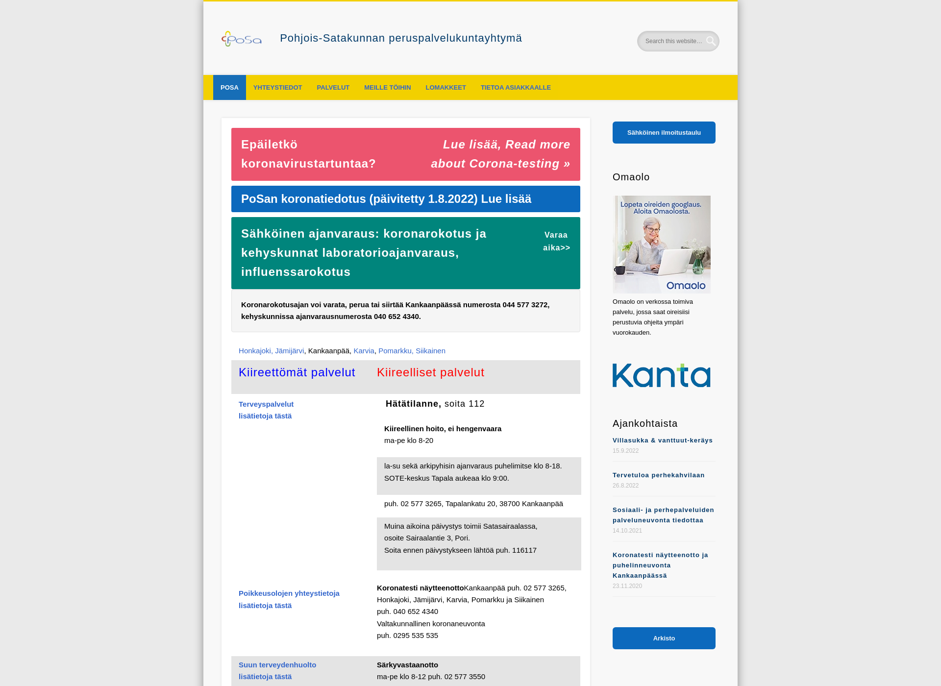 Screenshot for eposa.fi