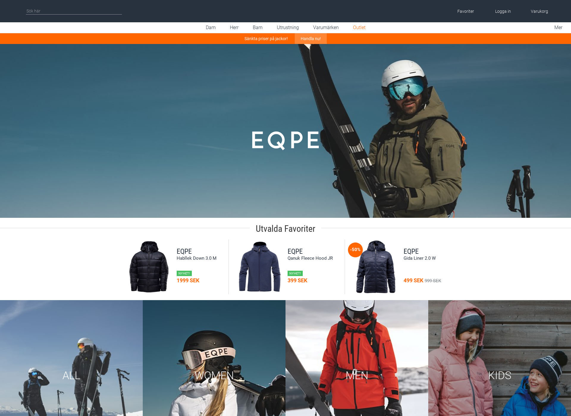 Screenshot for eqpe.fi