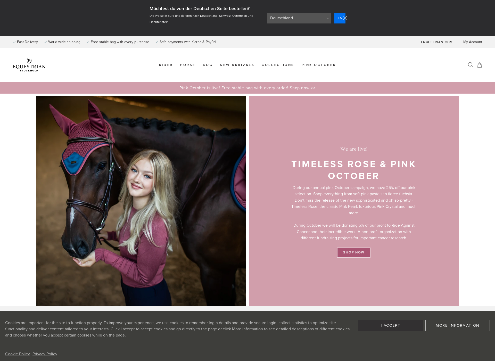 Screenshot for equestrianstockholm.fi