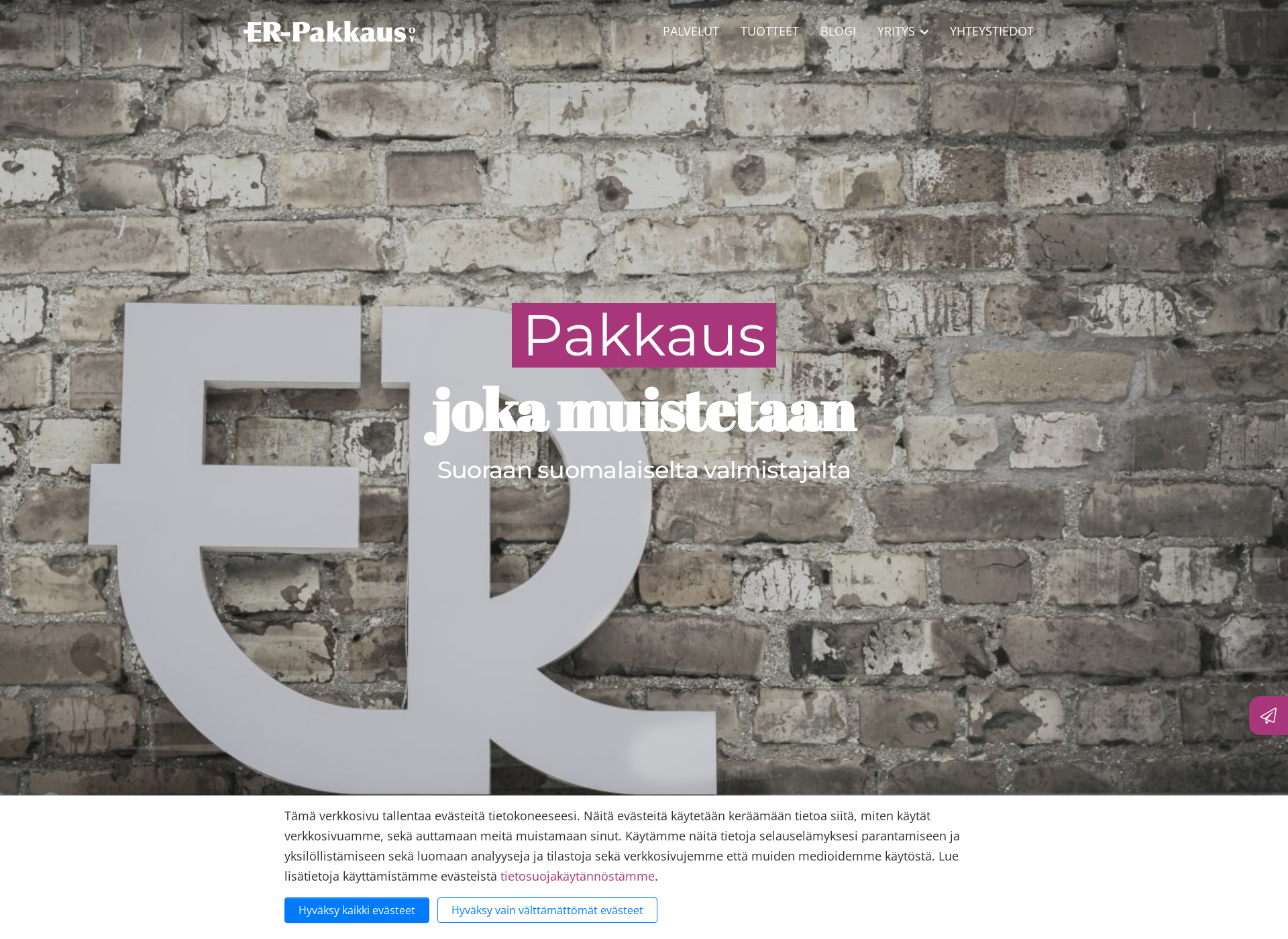 Screenshot for er-pakkaus.fi