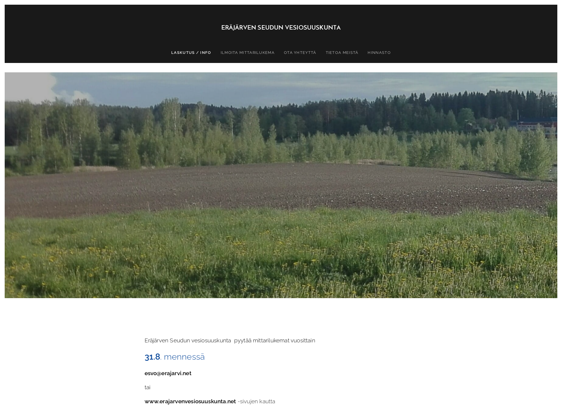 Screenshot for erajarvenvesiosuuskunta.net