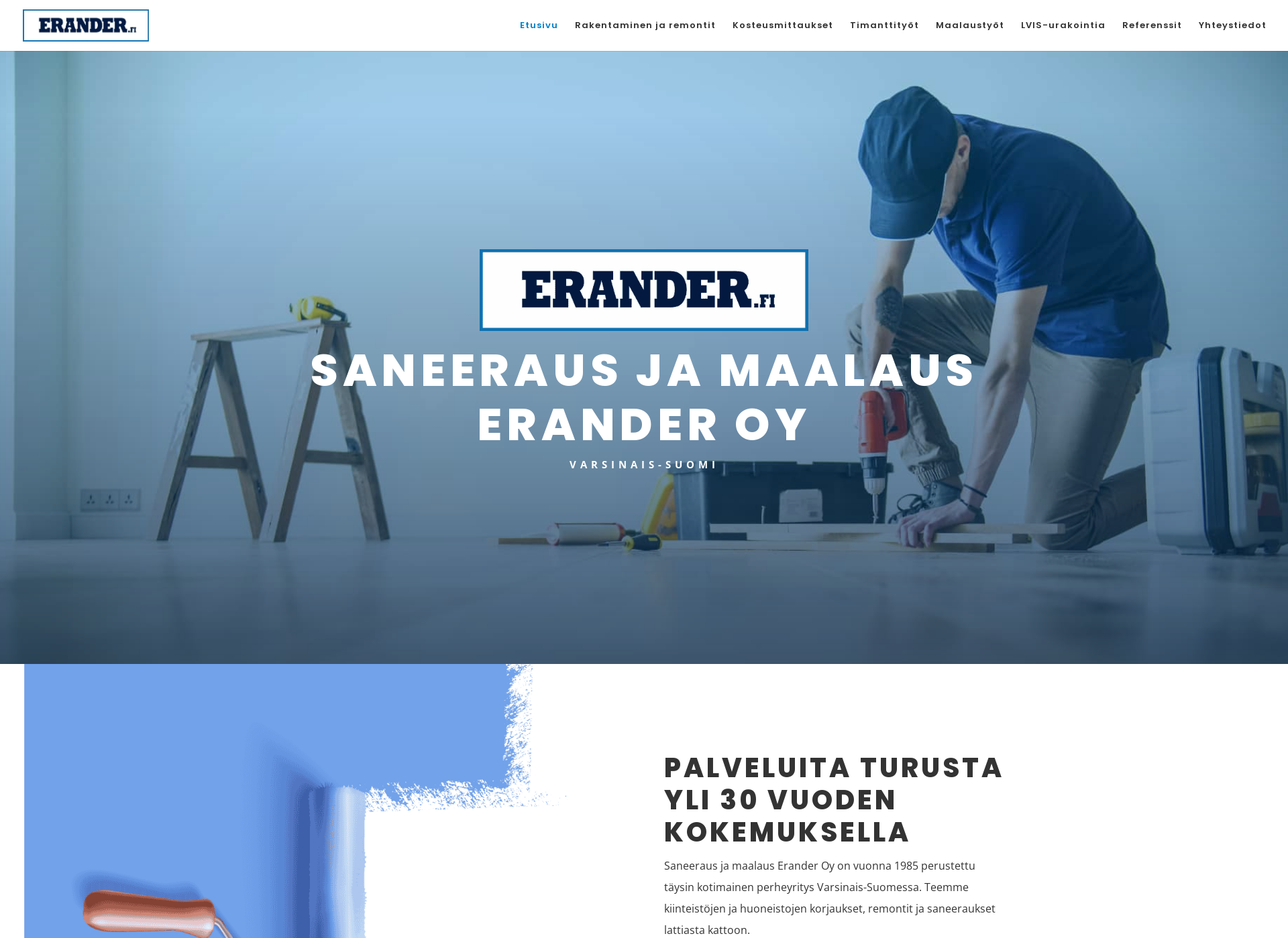 Screenshot for erander.fi