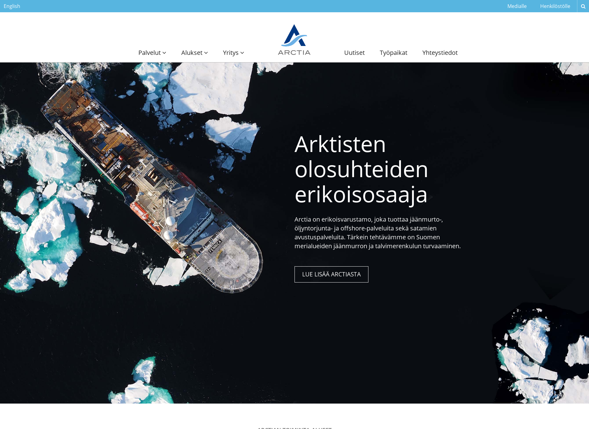 Screenshot for erikoisalusliitto.fi