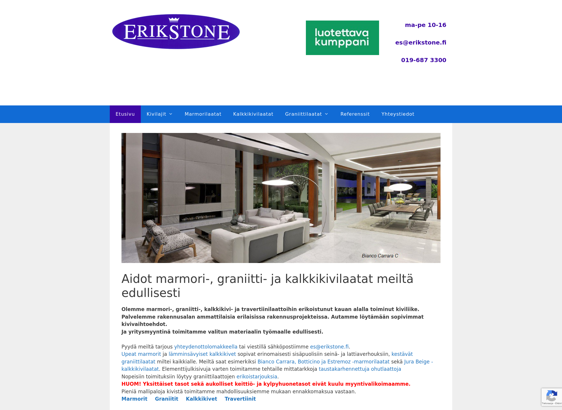 Screenshot for erikstone.fi