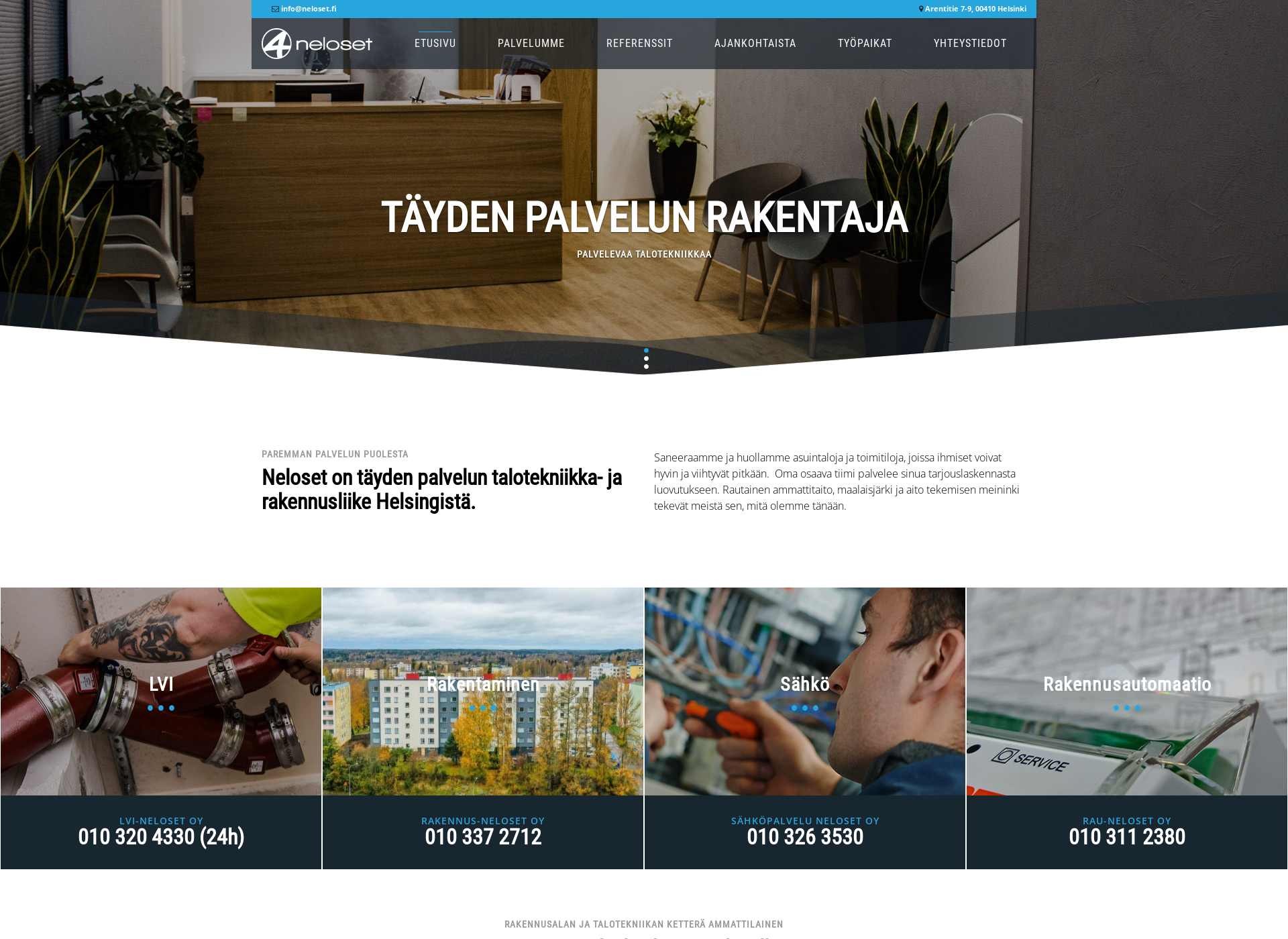 Screenshot for eristys-neloset.fi