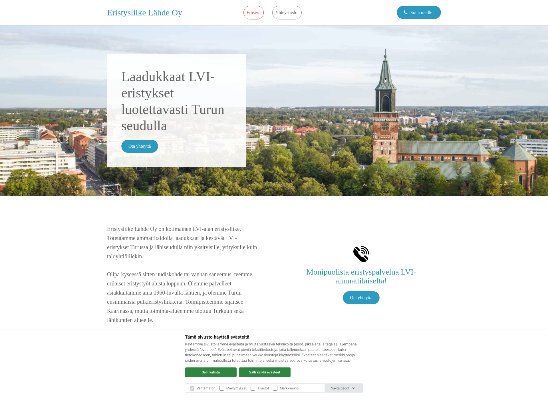 Screenshot for eristysliikelahde.fi