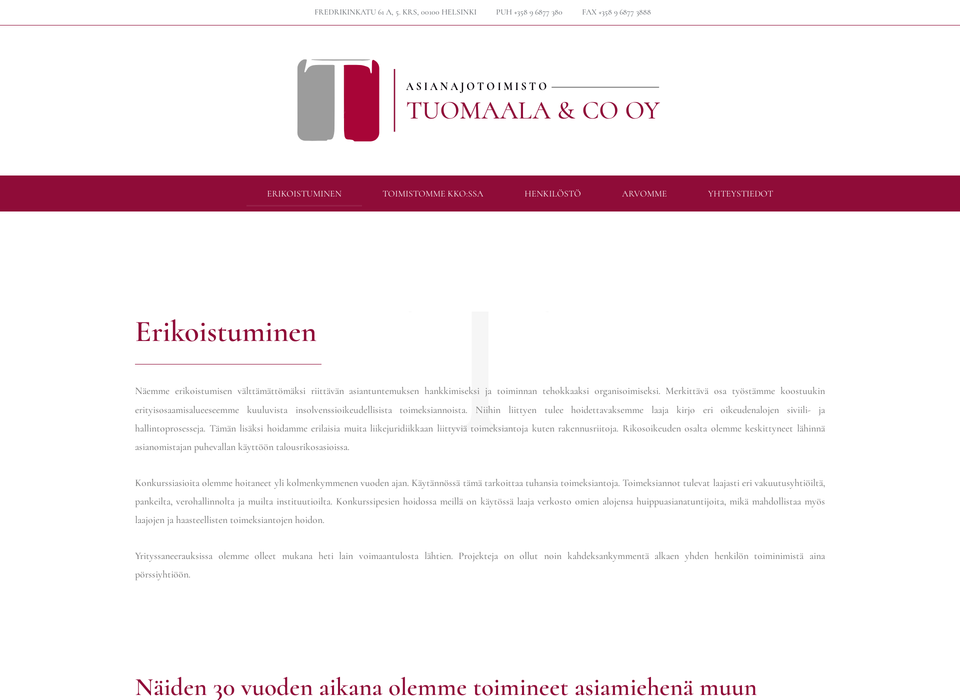 Screenshot for erityistilintarkastus.fi