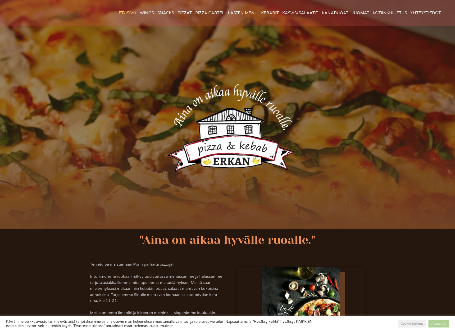 Screenshot for erkanpizzakebab.fi