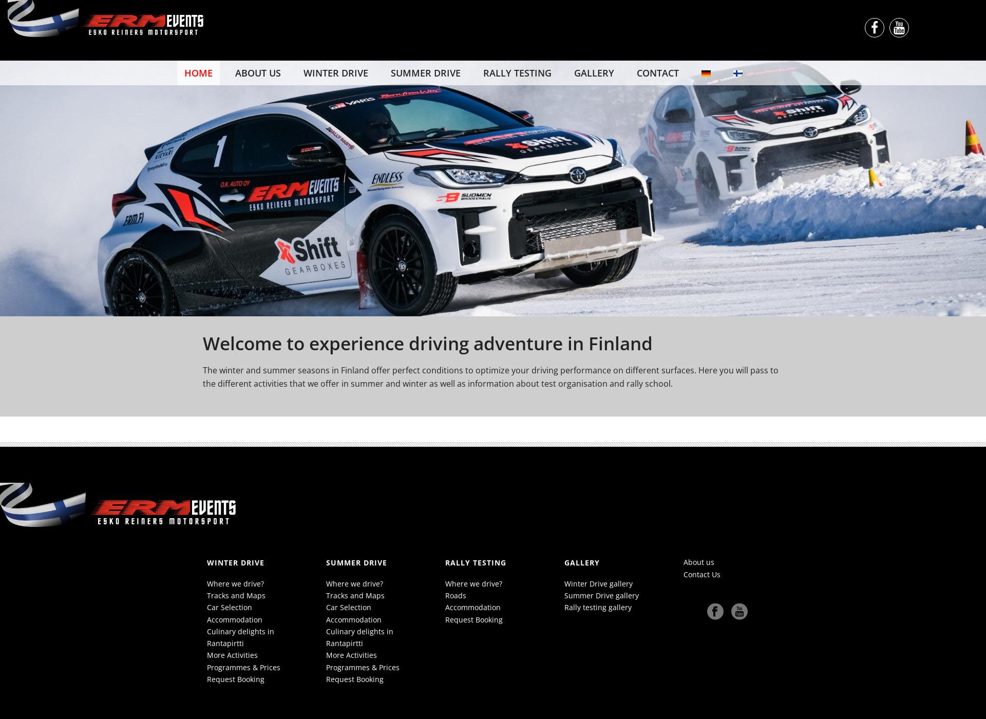 Screenshot for ermevents.fi