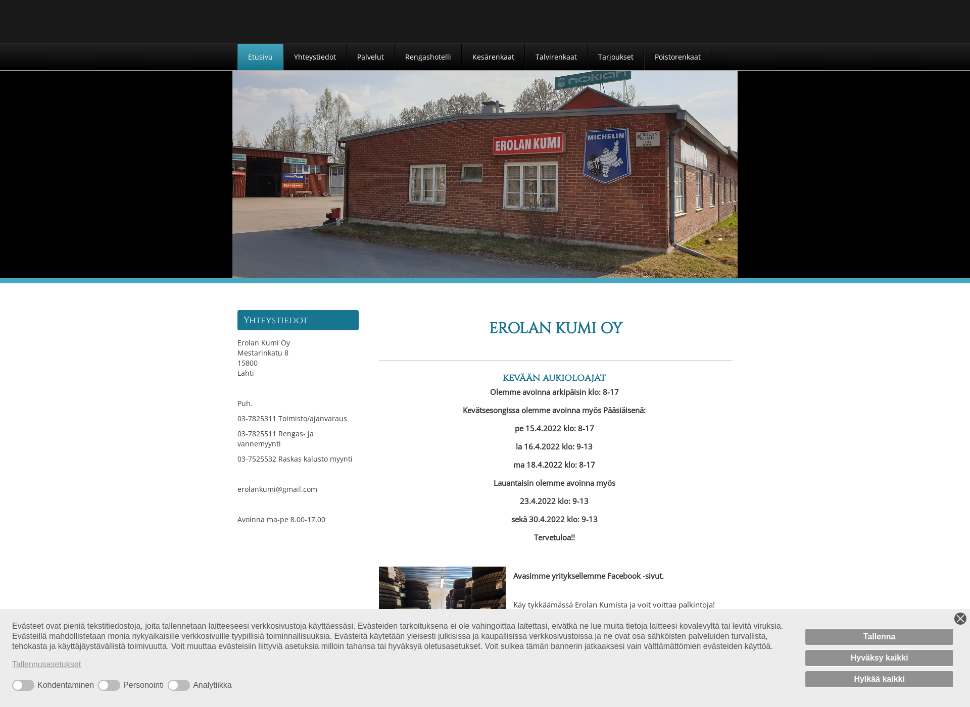 Screenshot for erolankumi.fi