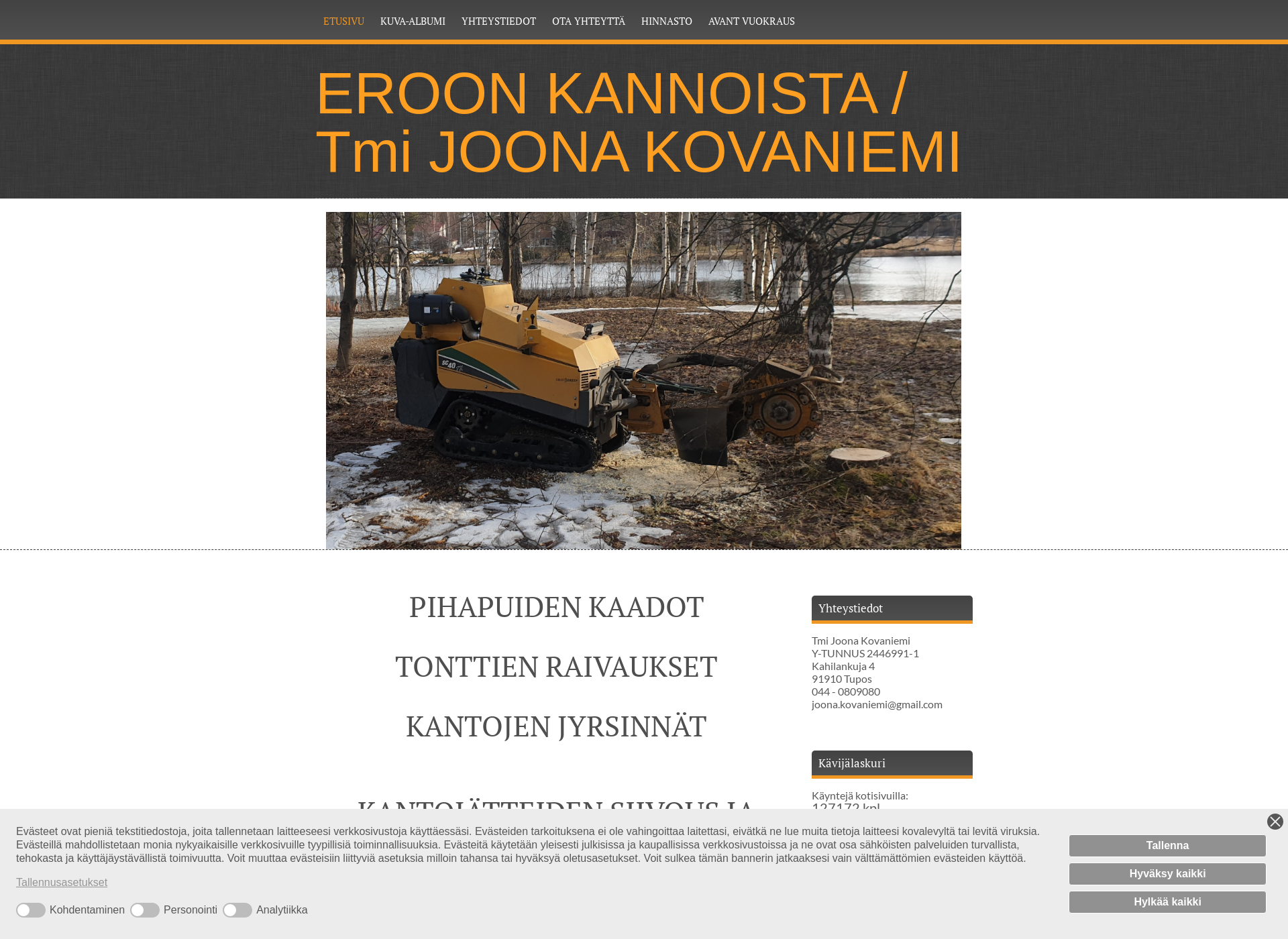 Screenshot for eroonkannoista.fi