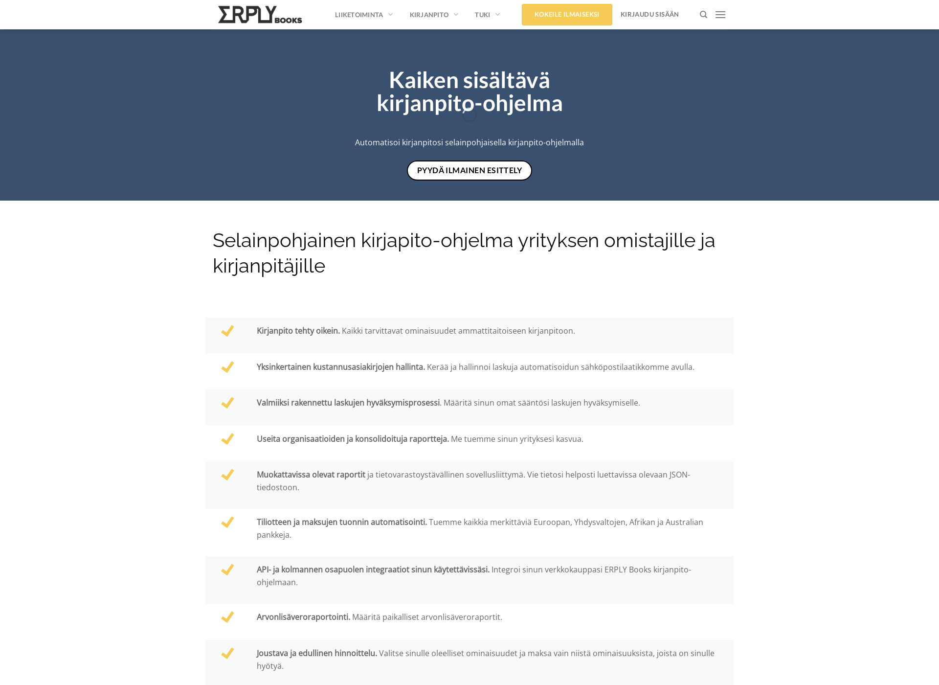 Screenshot for erplybooks.fi