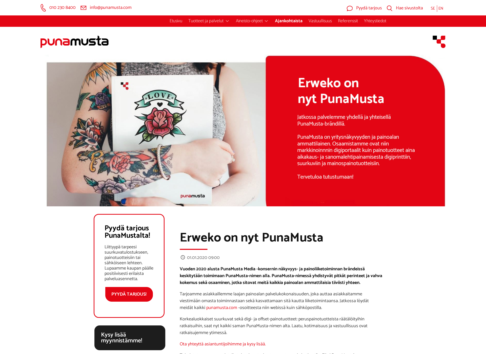 Screenshot for erwekofast.fi