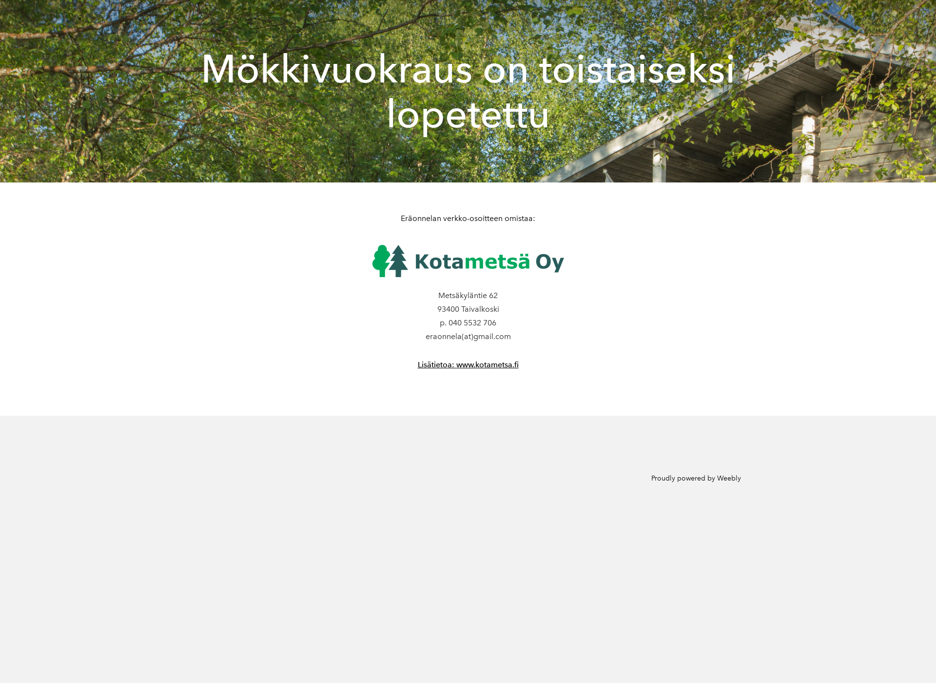 Screenshot for eräonnela.fi