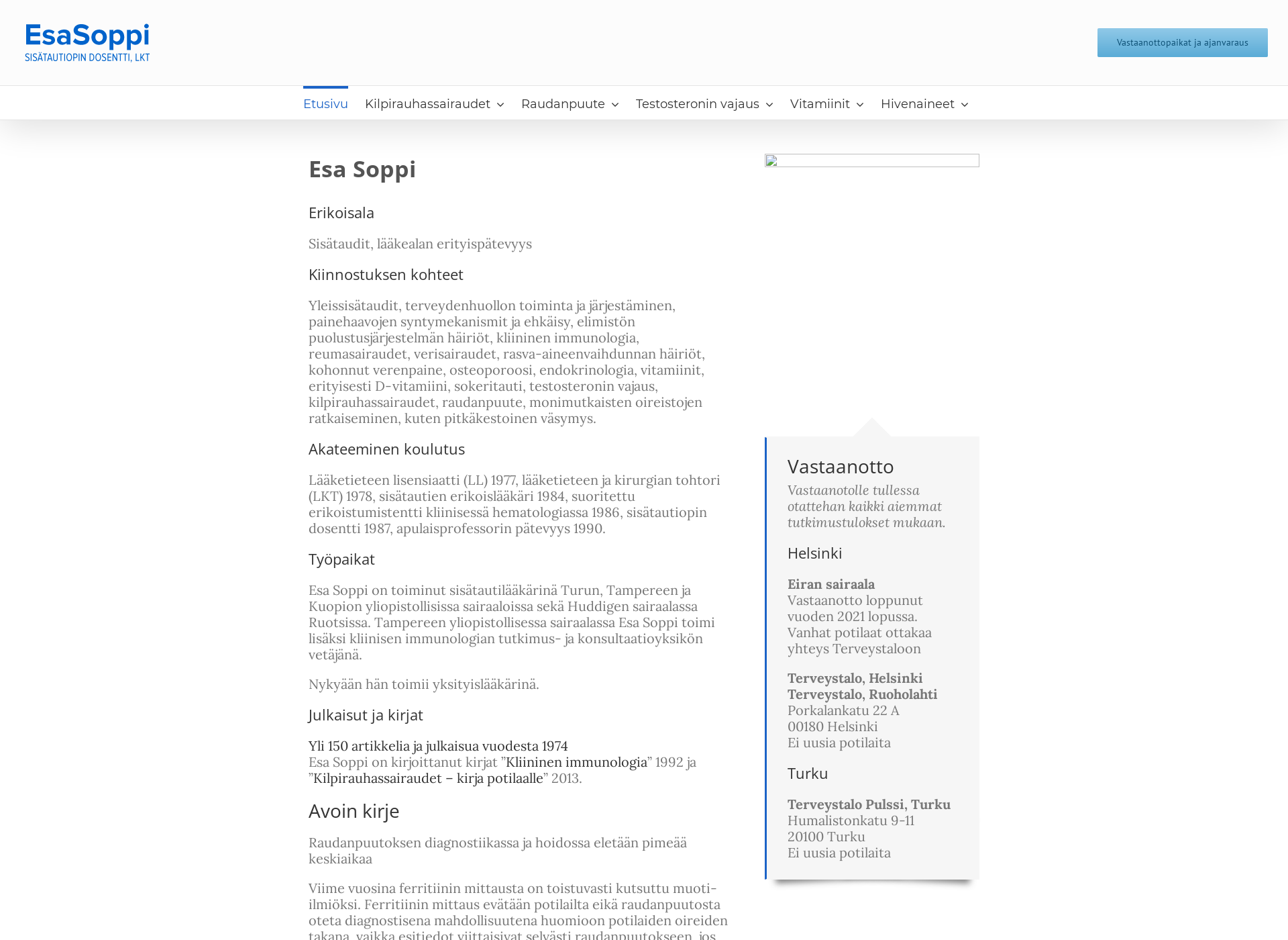 Screenshot for esasoppi.fi
