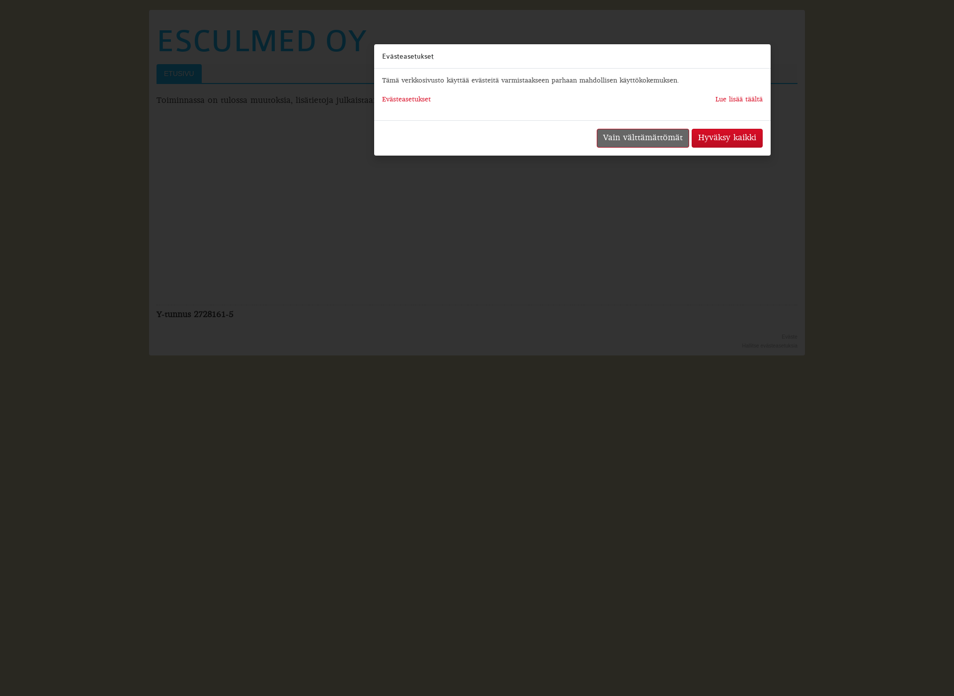 Screenshot for esculmed.fi