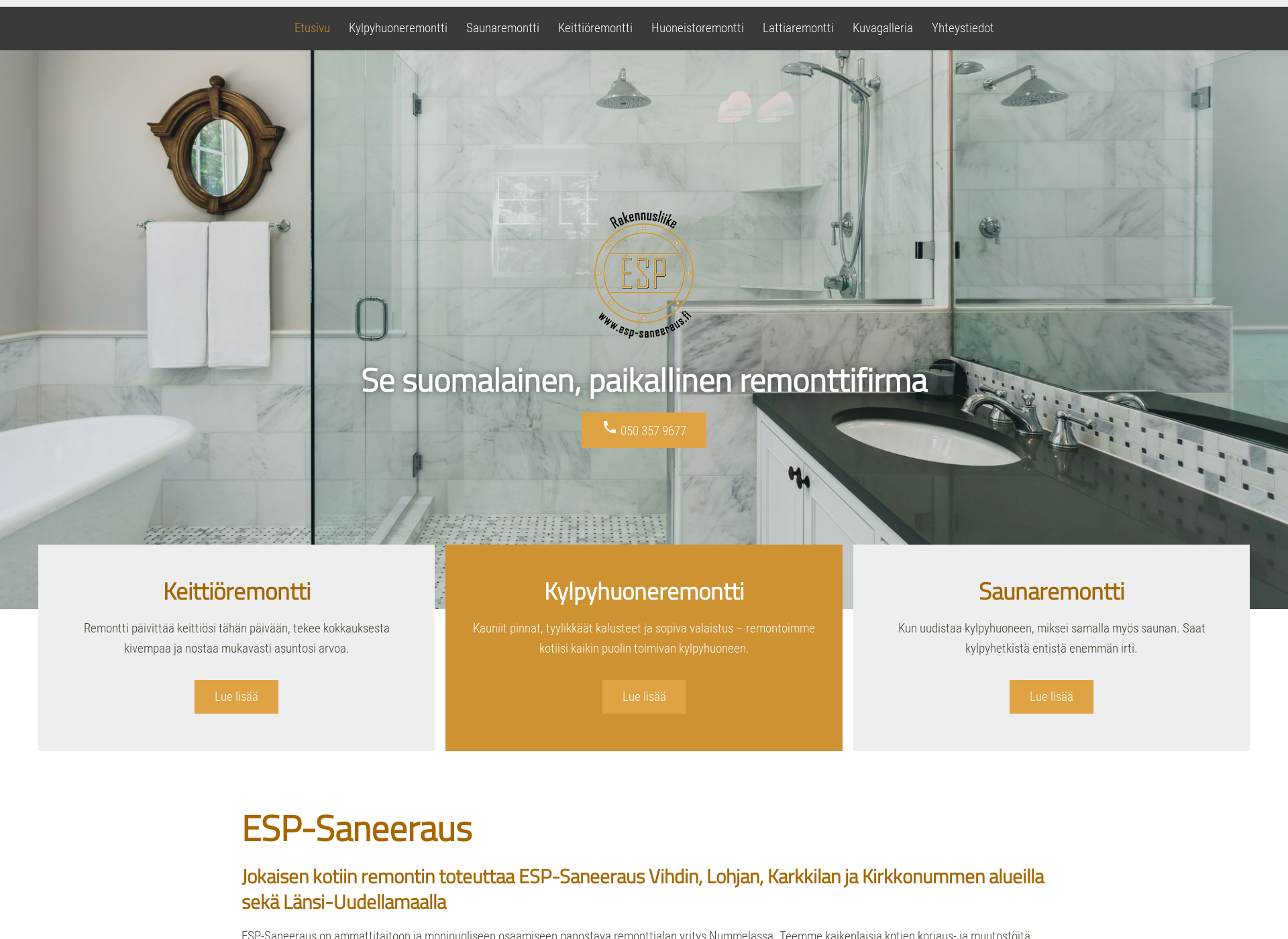 Screenshot for esp-saneeraus.fi