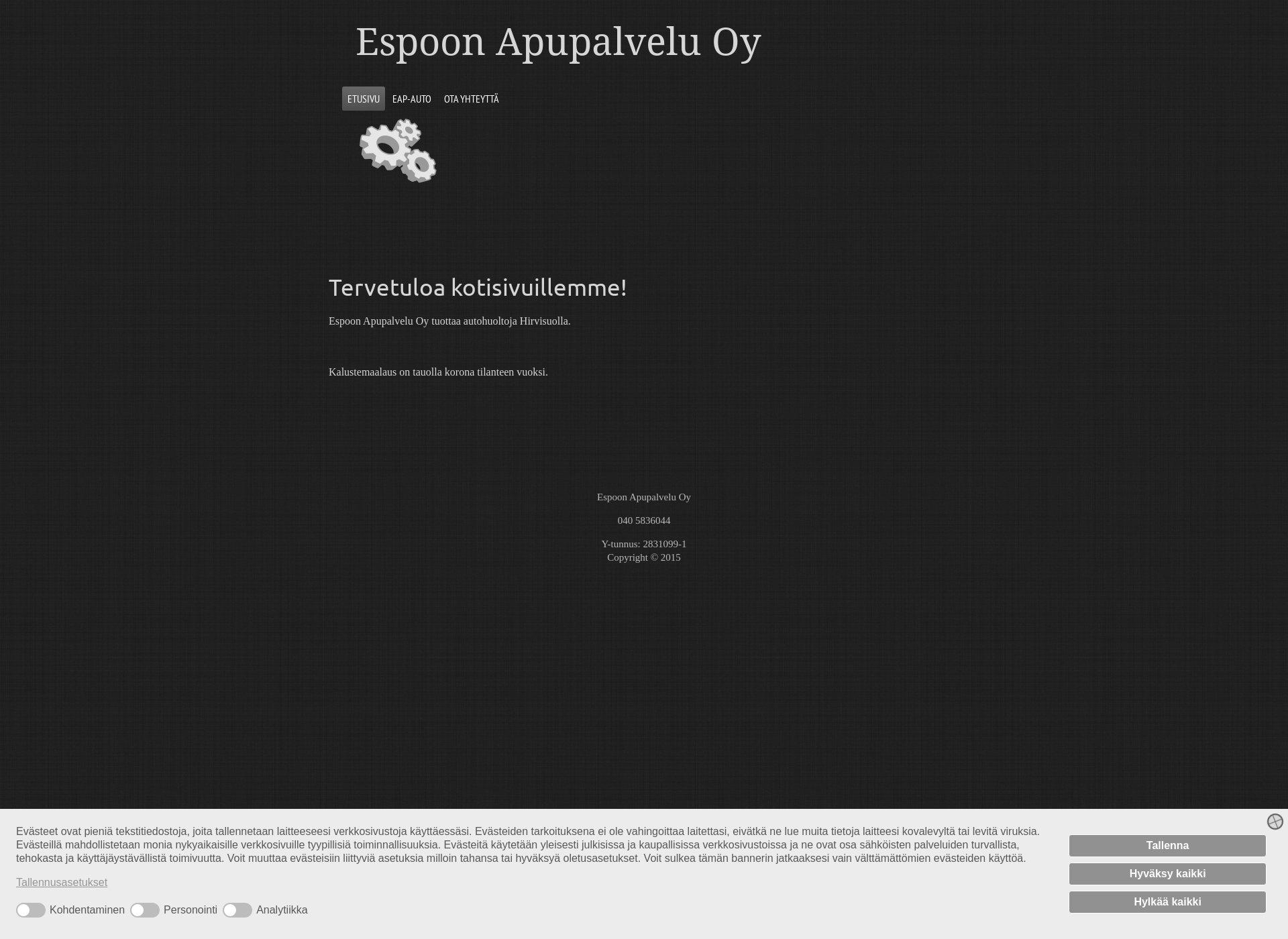 Screenshot for espoonapupalvelu.fi