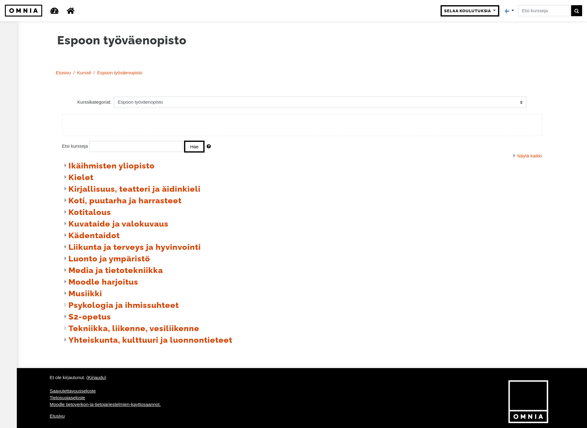 Screenshot for espoonettiopisto.fi