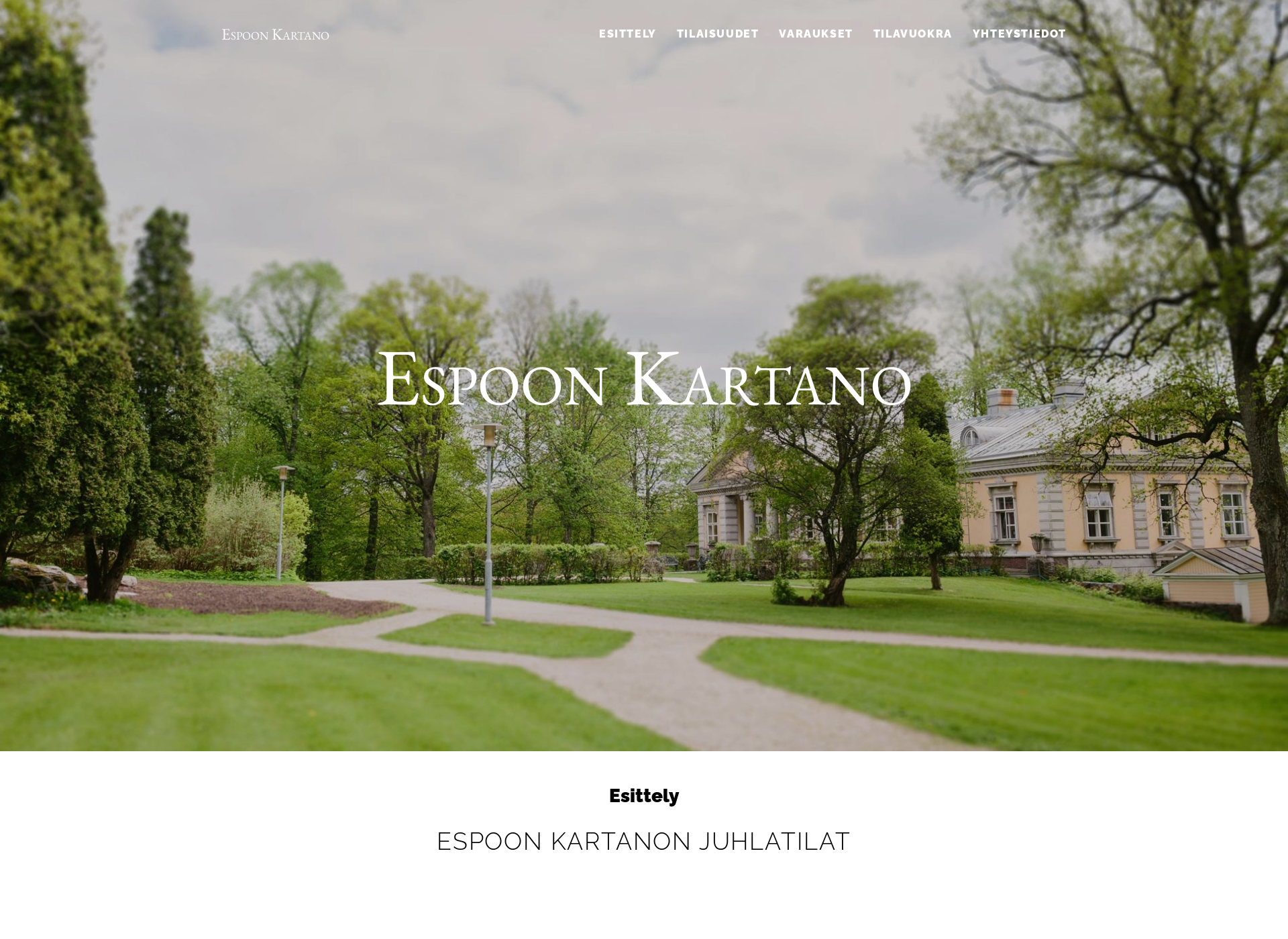 Screenshot for espoonkartano.fi