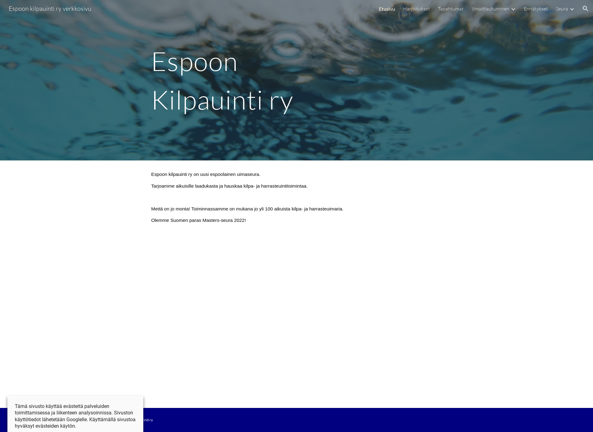 Screenshot for espoonkilpauinti.fi