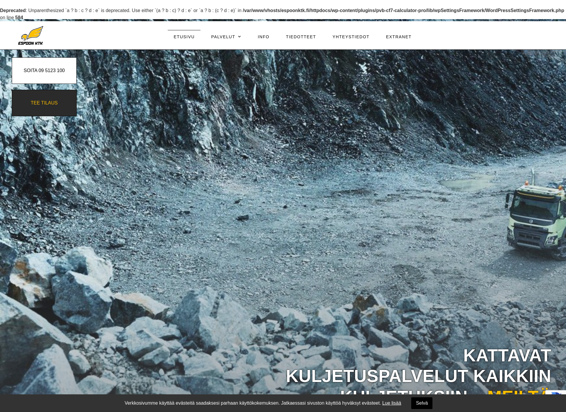 Screenshot for espoonktk.fi