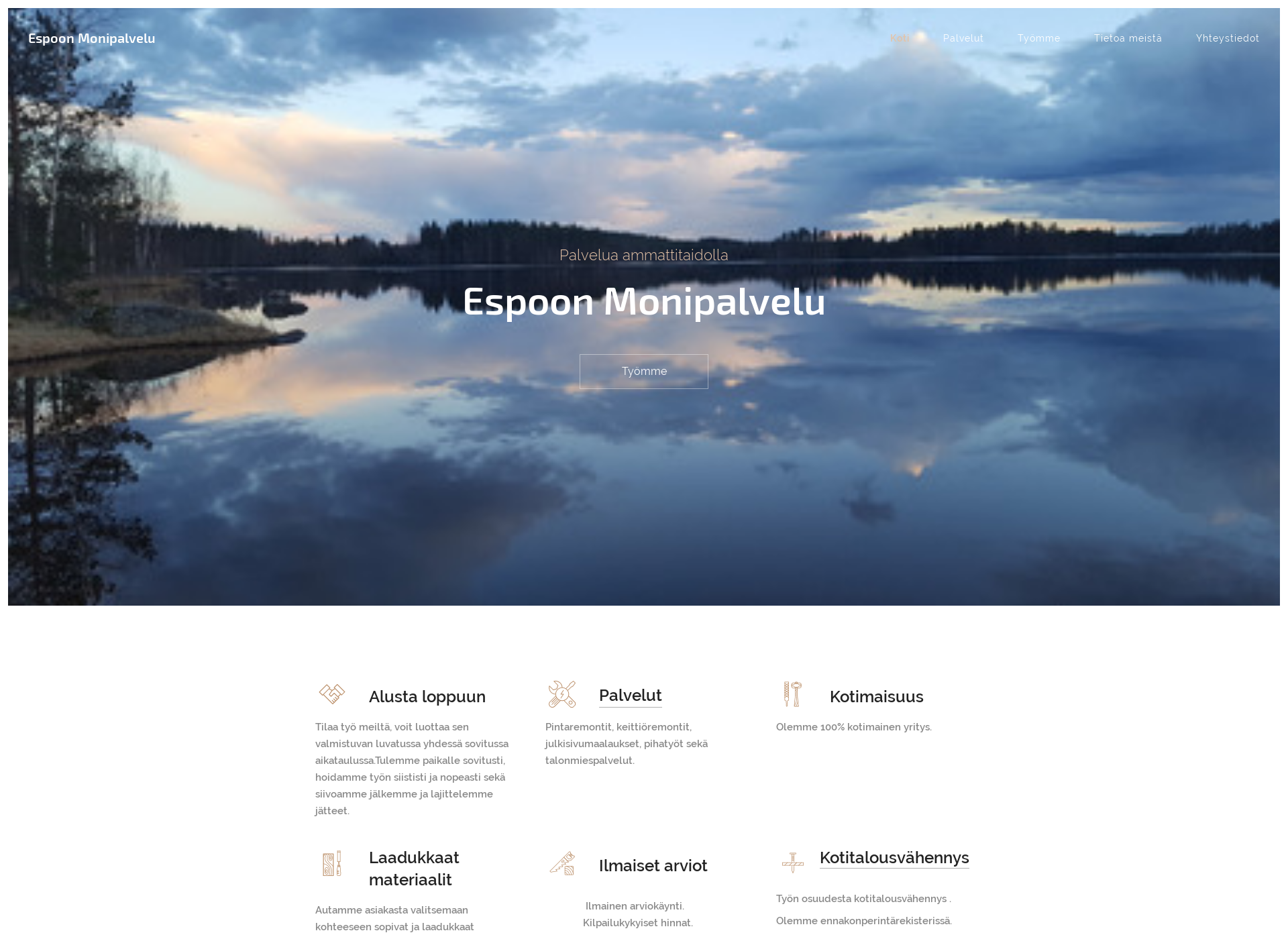 Screenshot for espoonmonipalvelu.fi