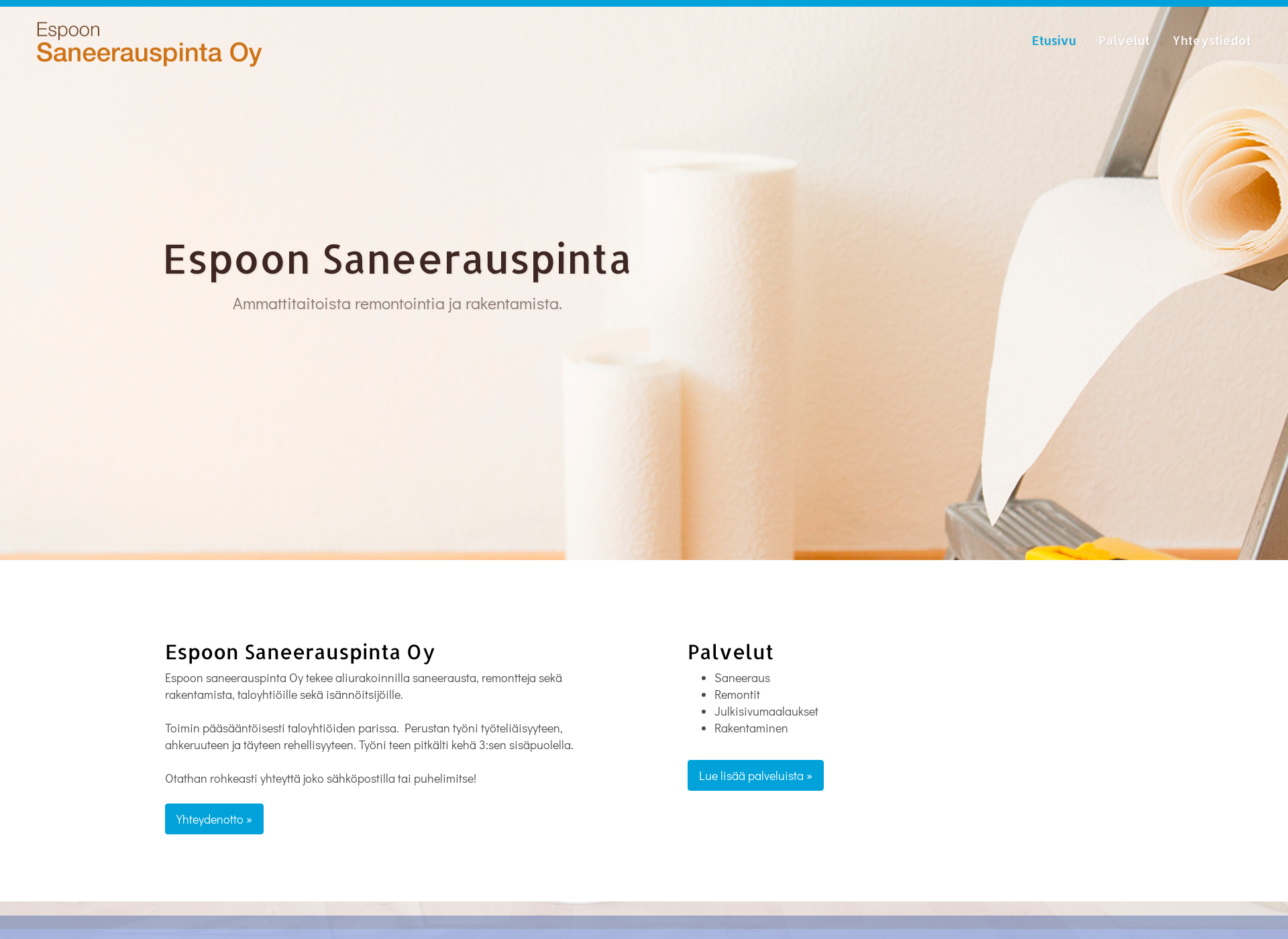Screenshot for espoonsaneerauspinta.fi