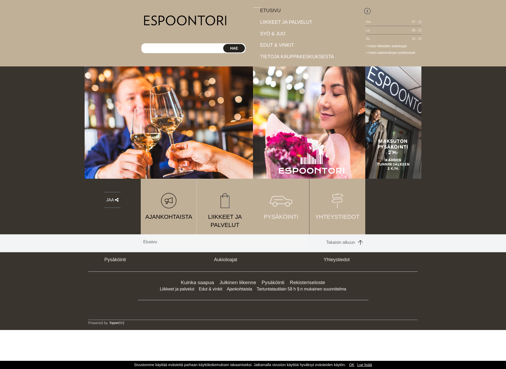 Screenshot for espoontori.fi