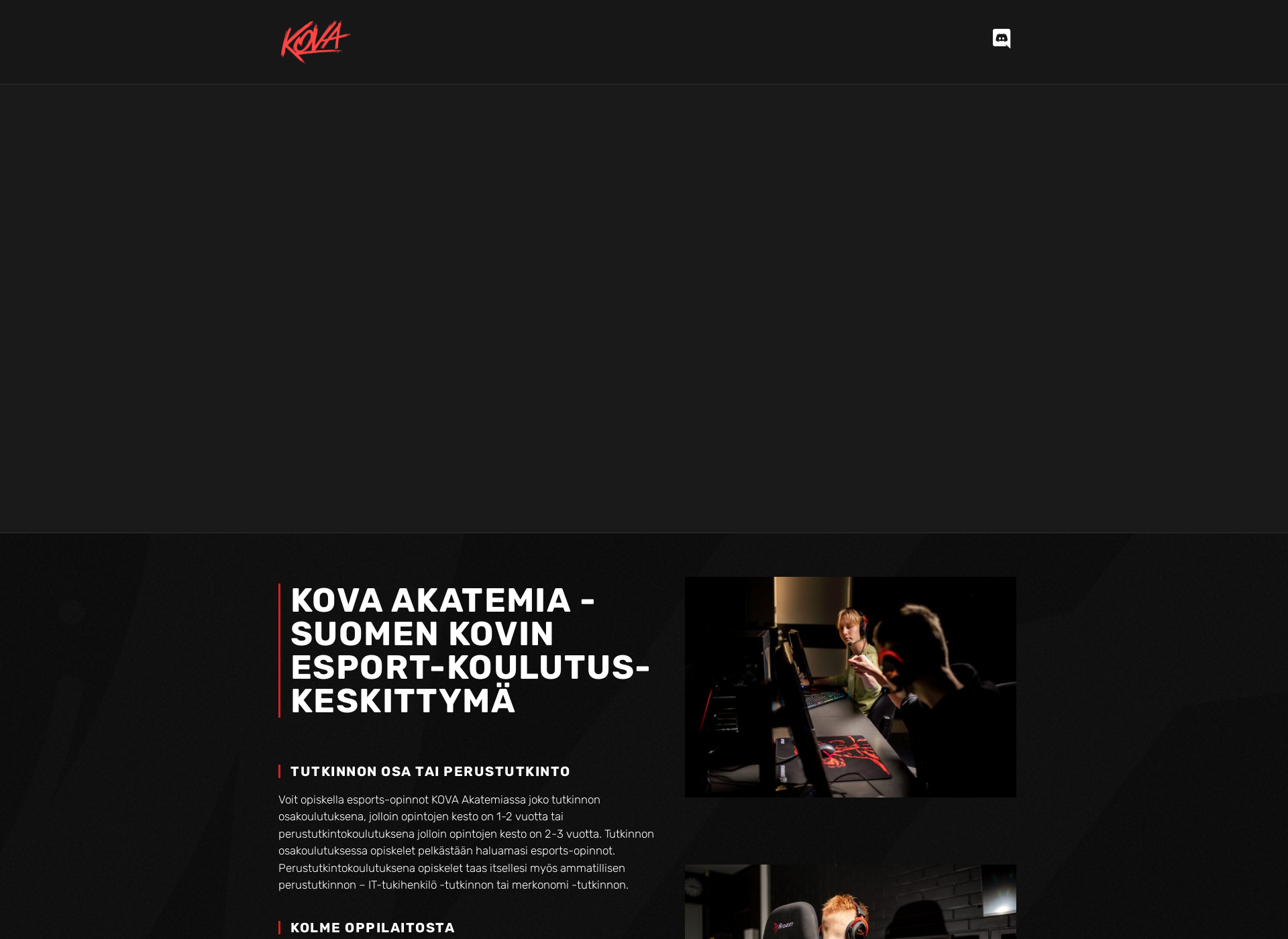 Screenshot for esportkoulu.fi