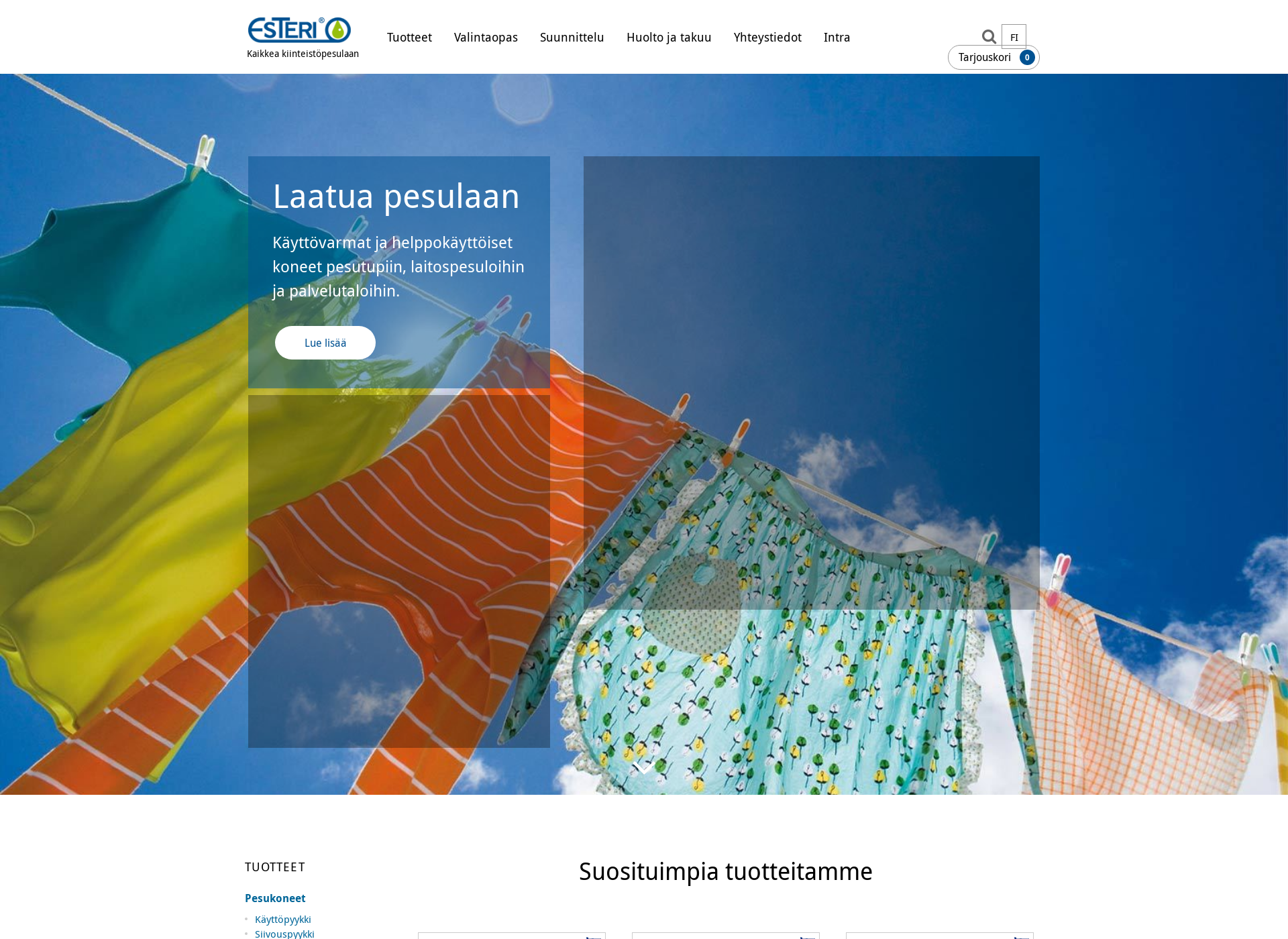 Screenshot for esteri.fi