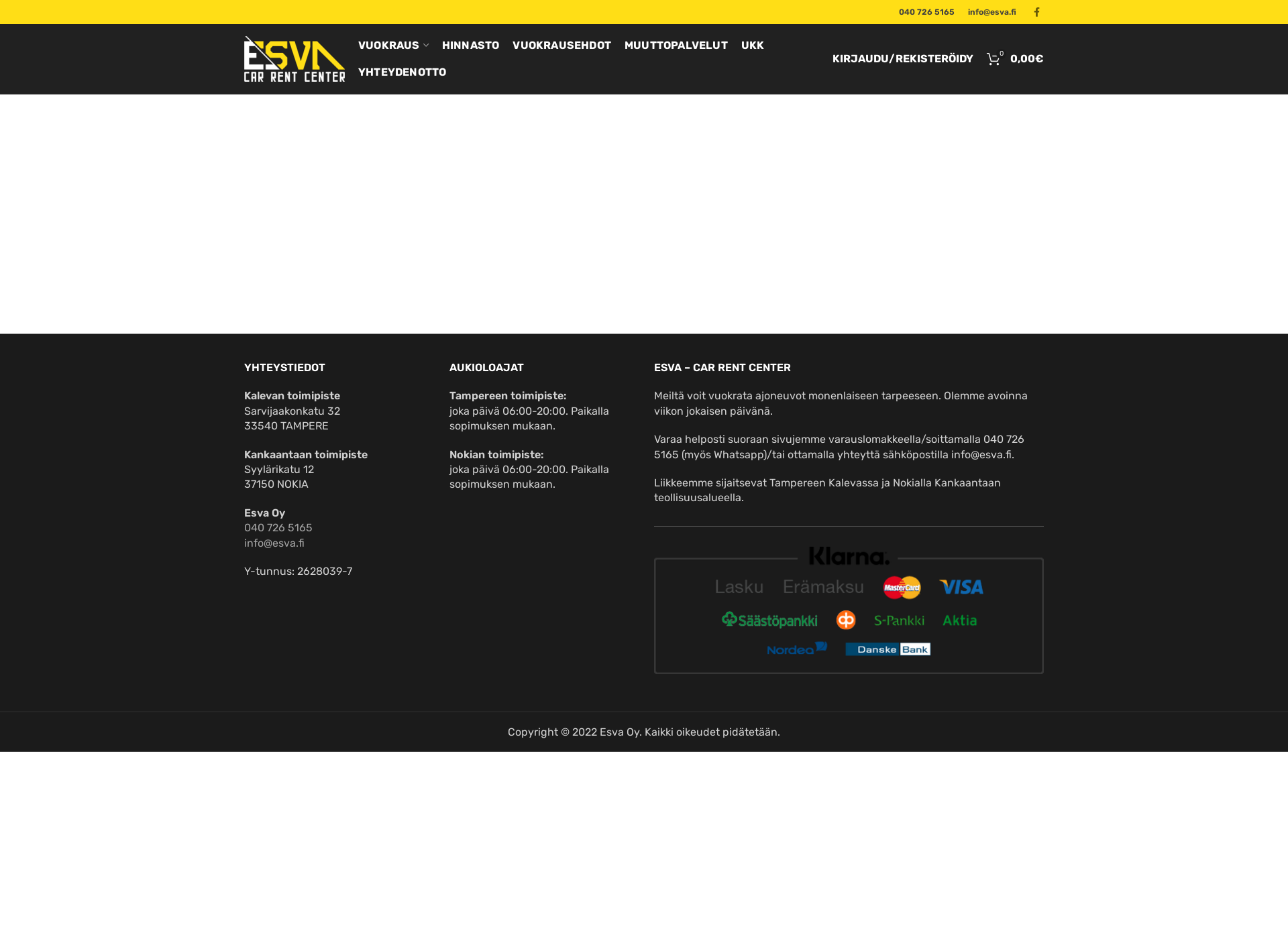 Screenshot for esva.fi