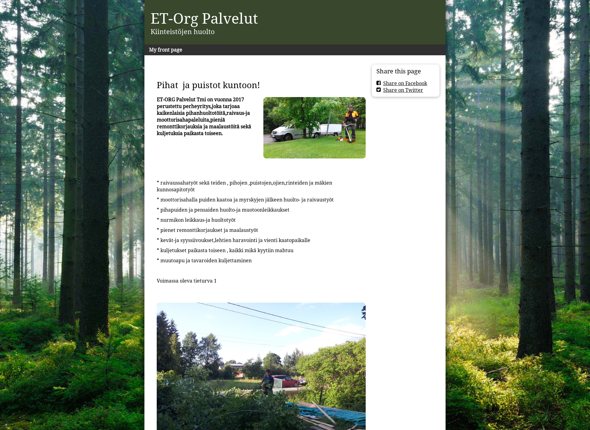 Screenshot for et-orgpalvelut.fi