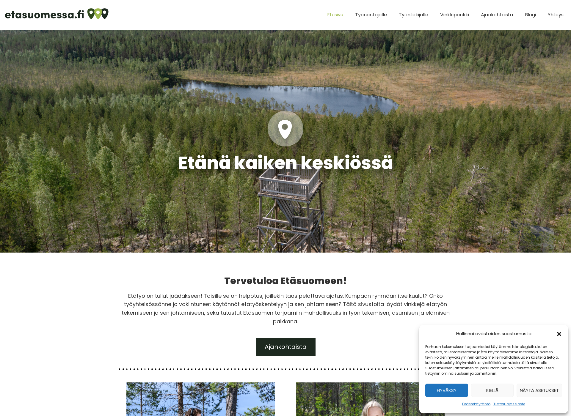 Screenshot for etasuomessa.fi