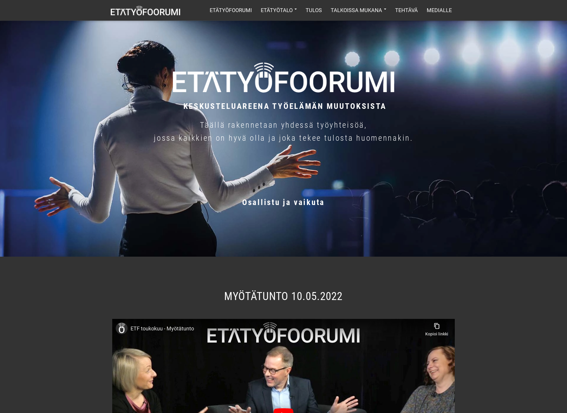 Skärmdump för etatyofoorumi.fi