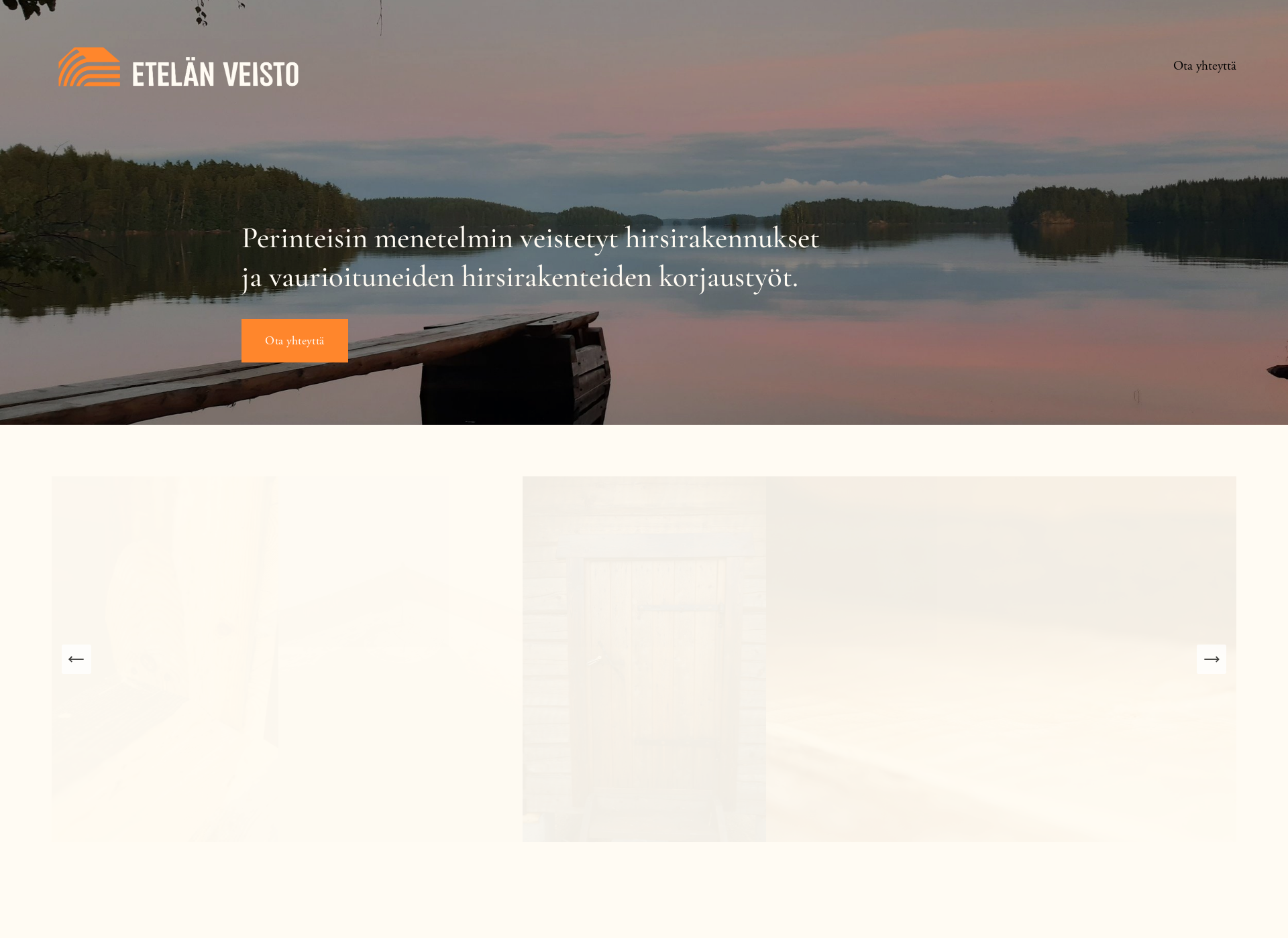 Screenshot for etelanveisto.fi