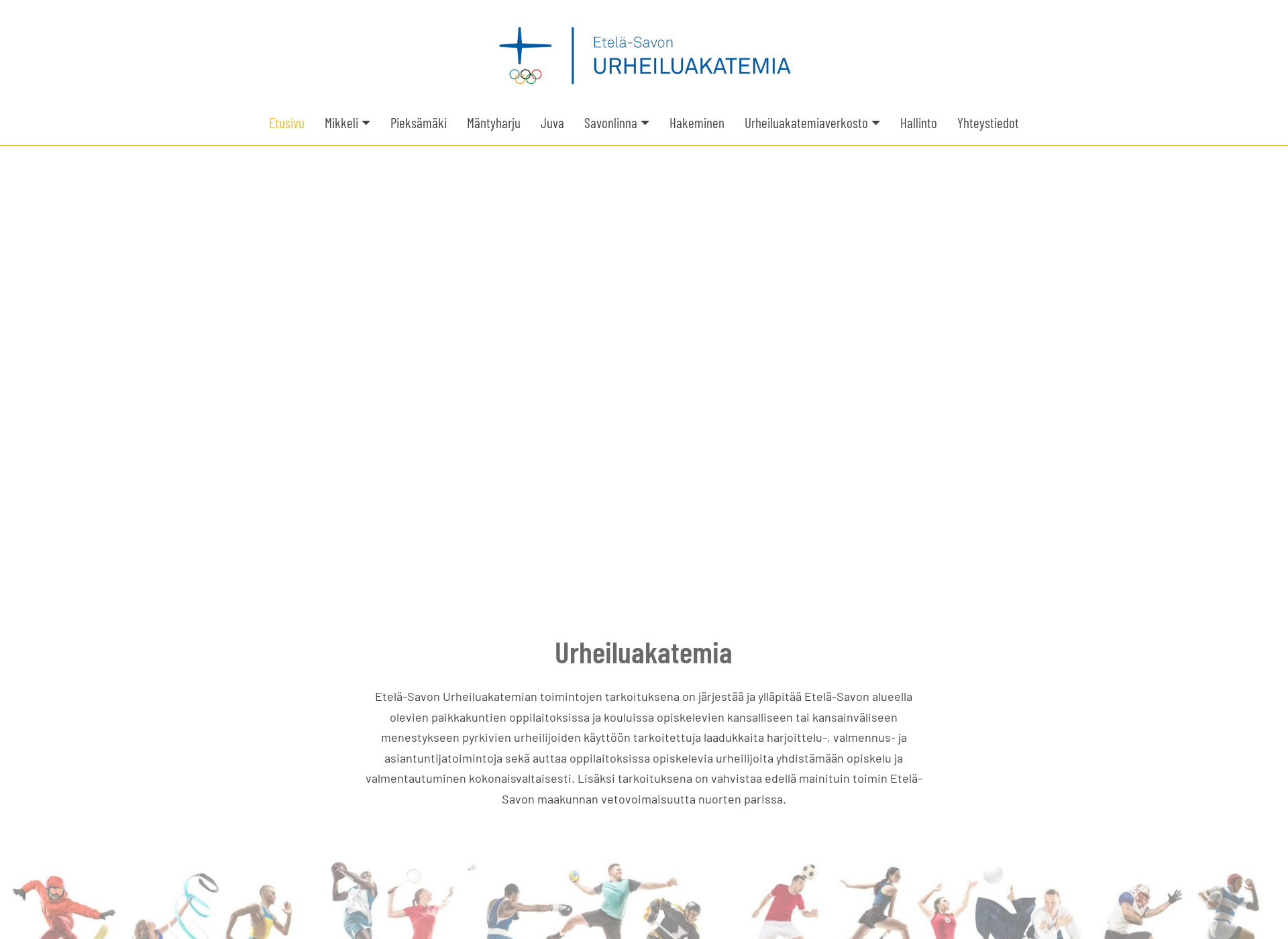 Screenshot for etelasavonurheiluakatemia.fi