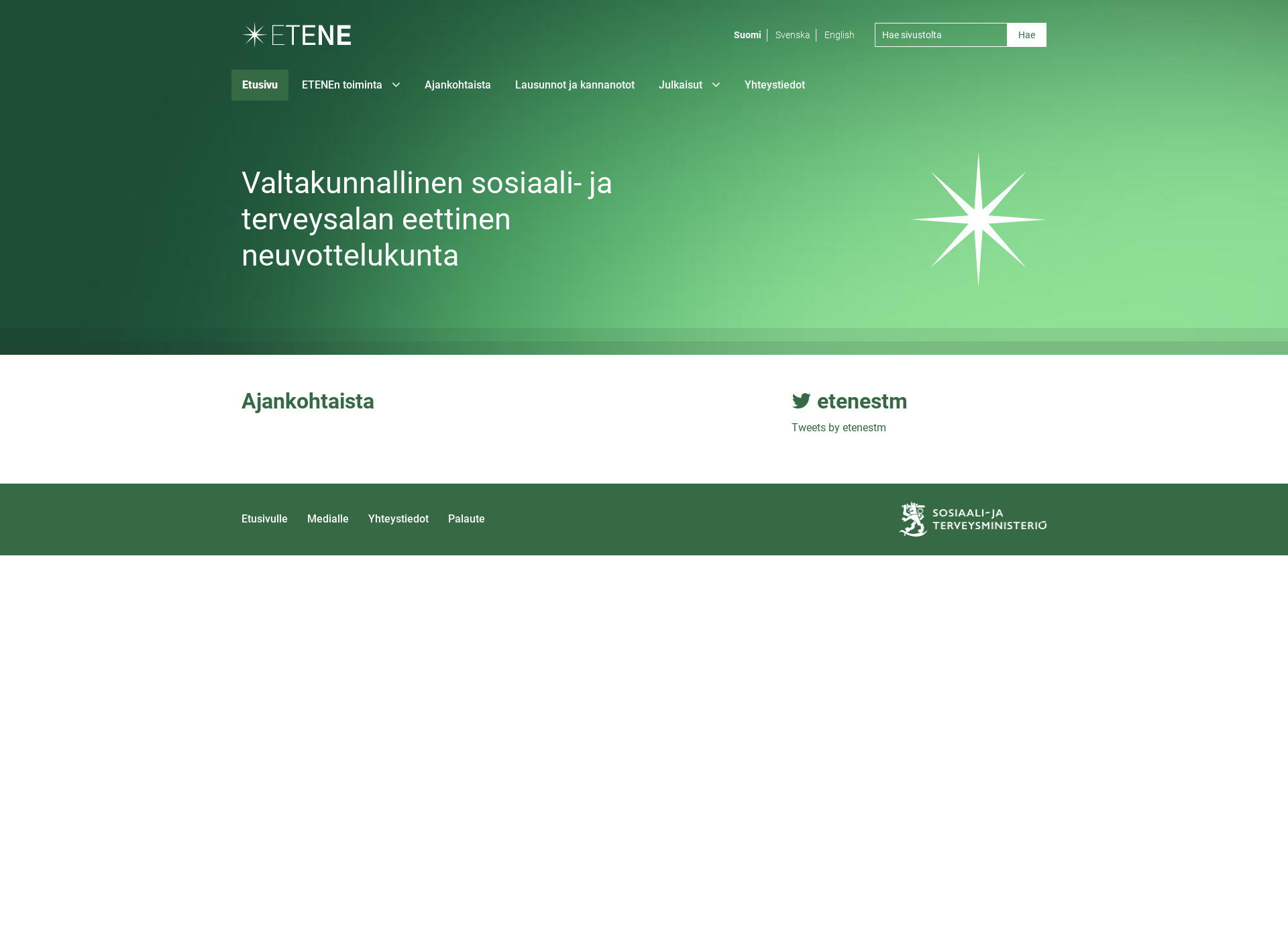 Screenshot for etene.fi