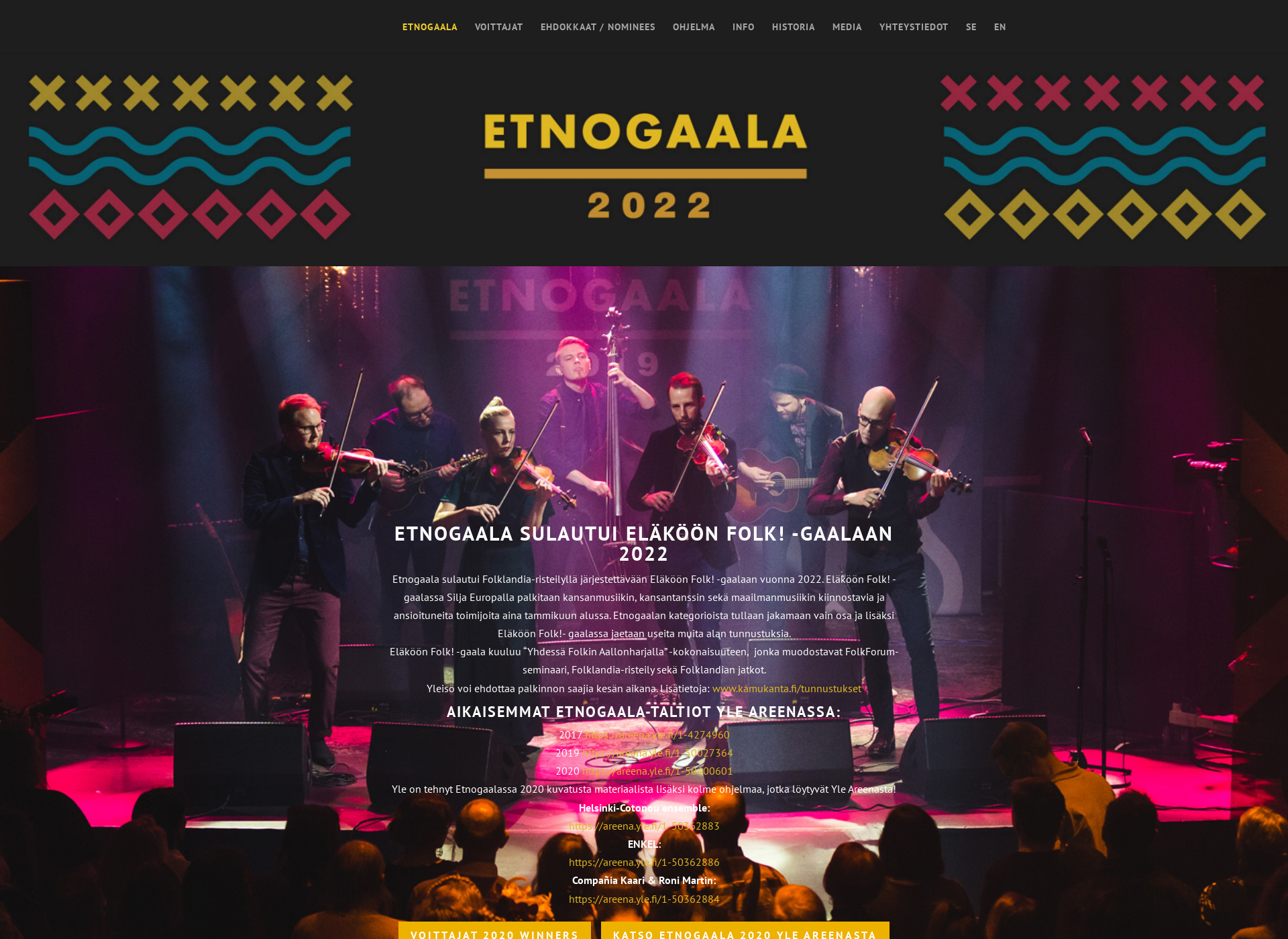 Screenshot for etnogaala.fi