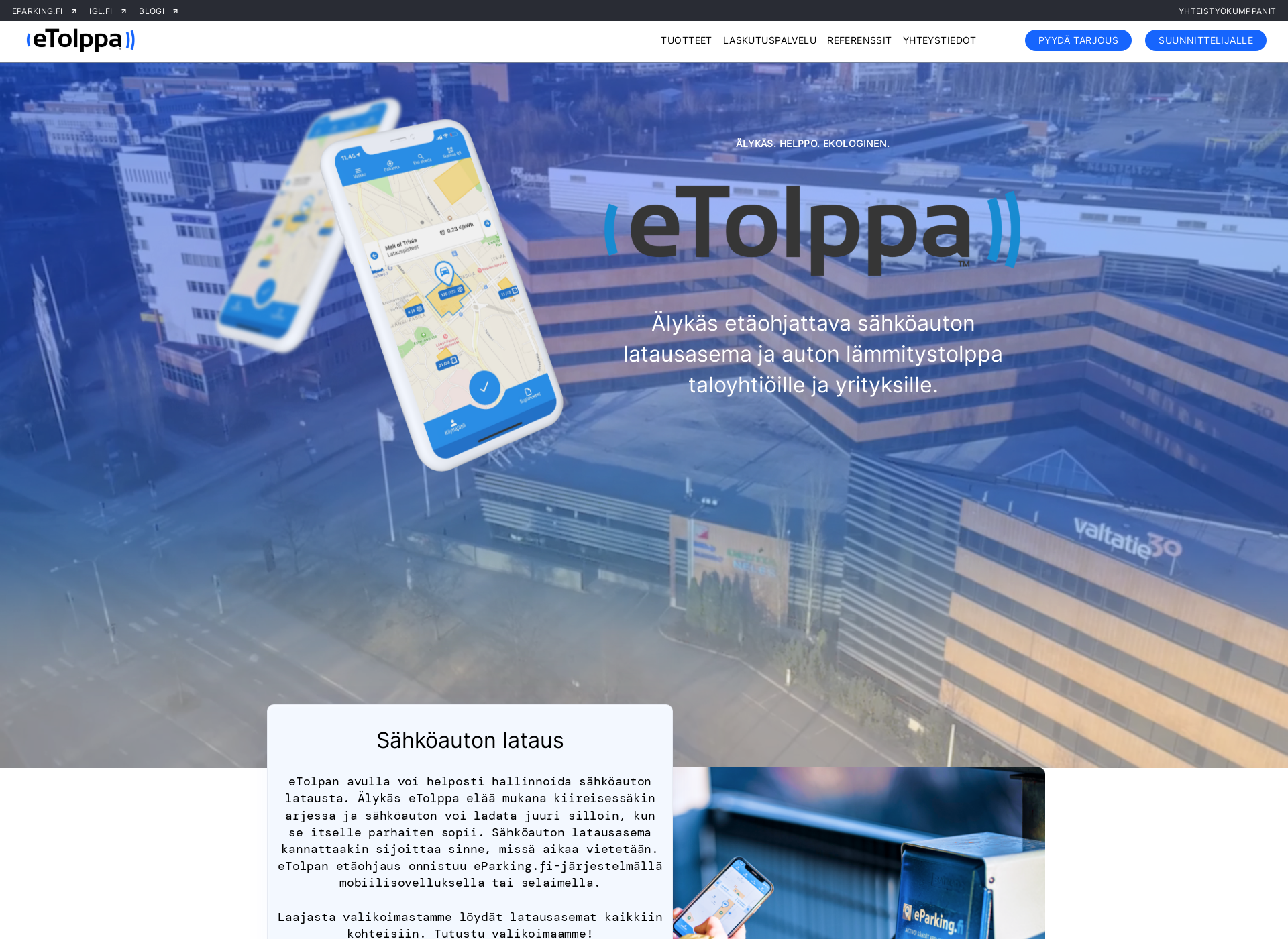 Skärmdump för etolppa.fi