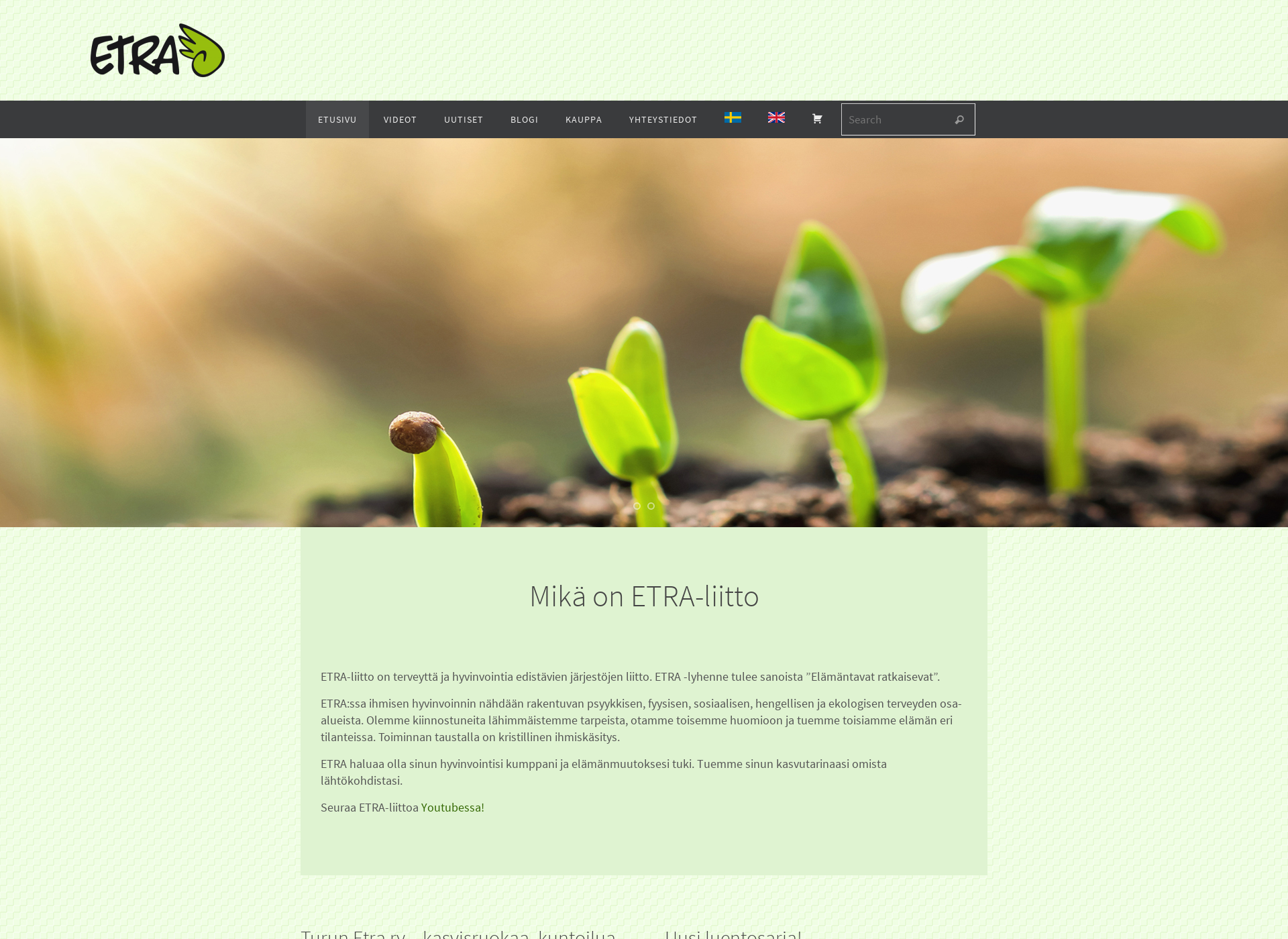 Screenshot for etraliitto.fi