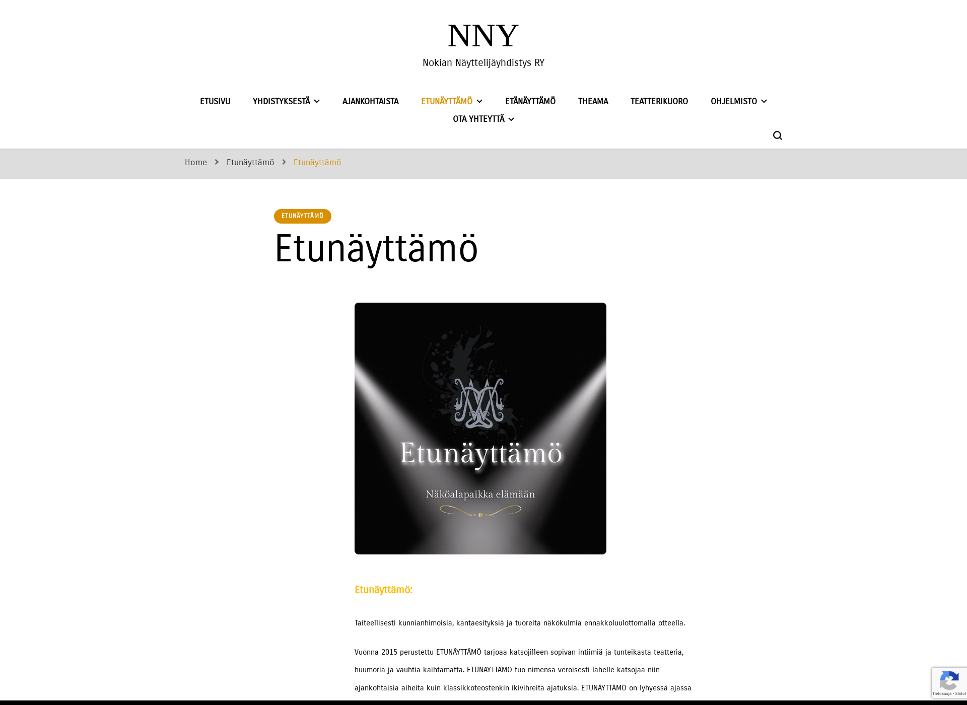 Skärmdump för etunayttamo.fi
