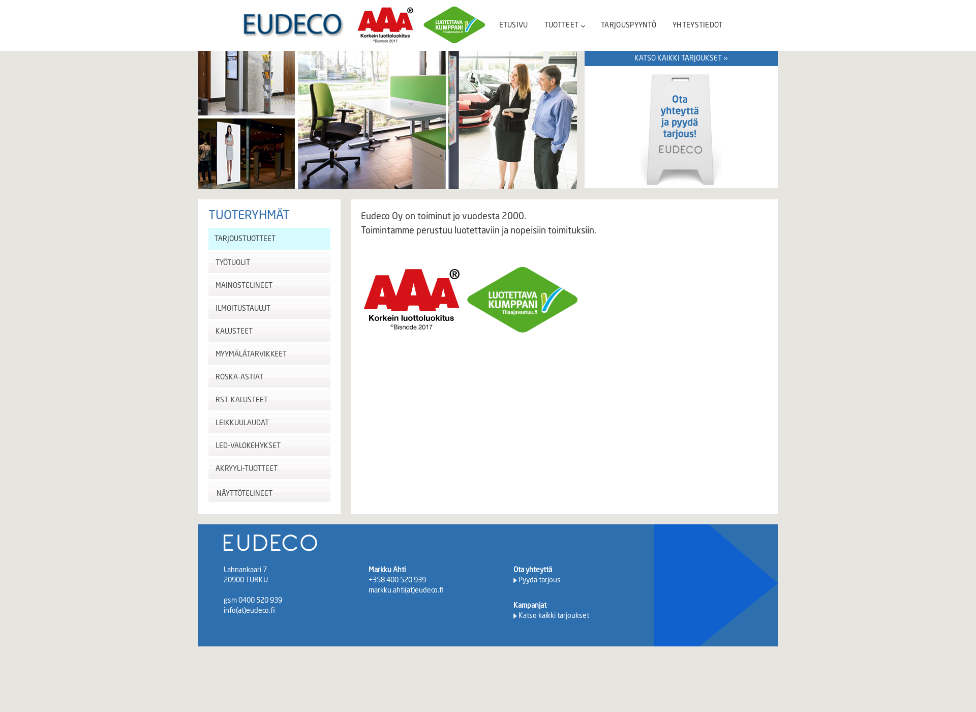 Screenshot for eudeco.fi