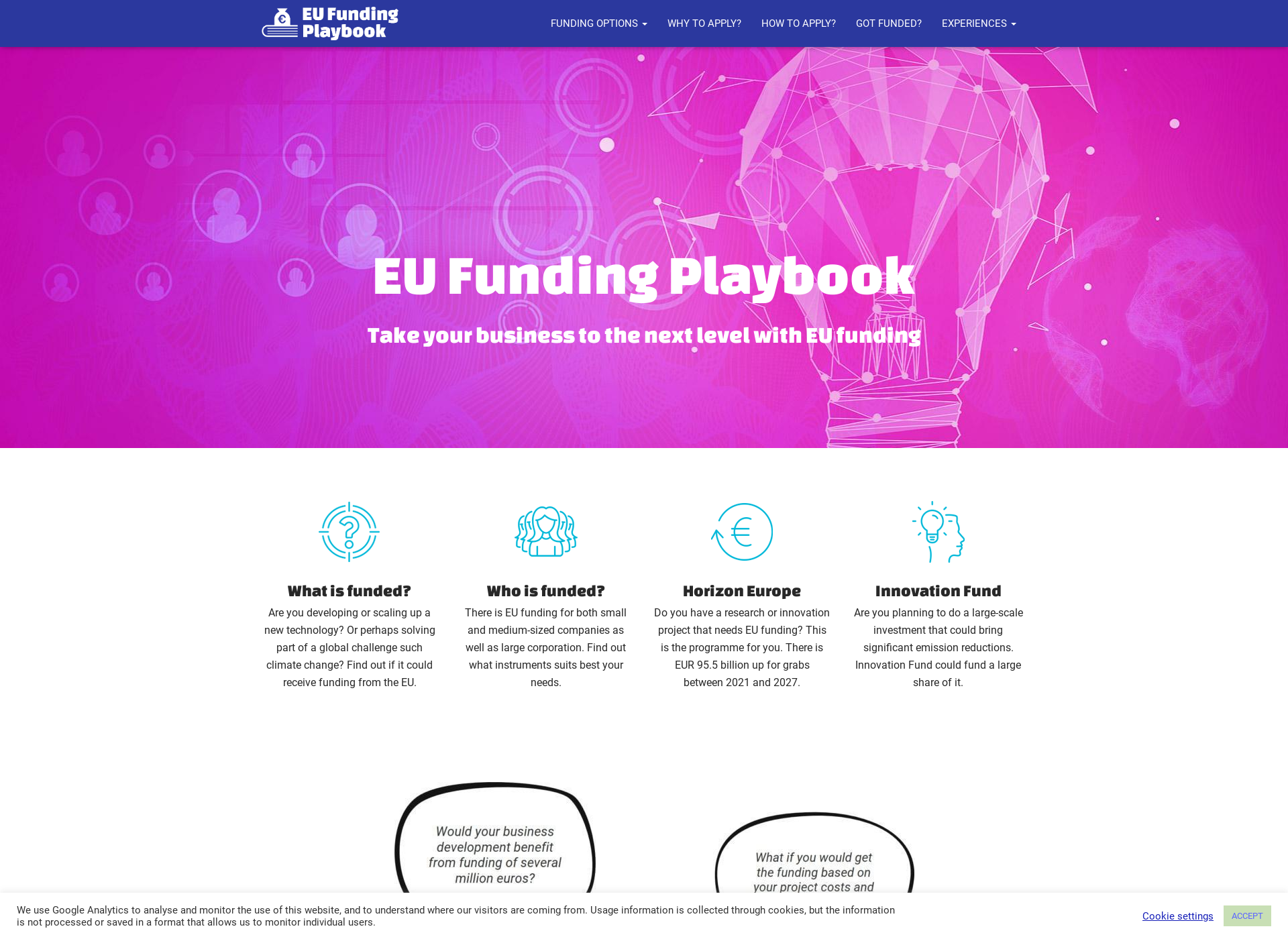 Screenshot for eufundingplaybook.fi